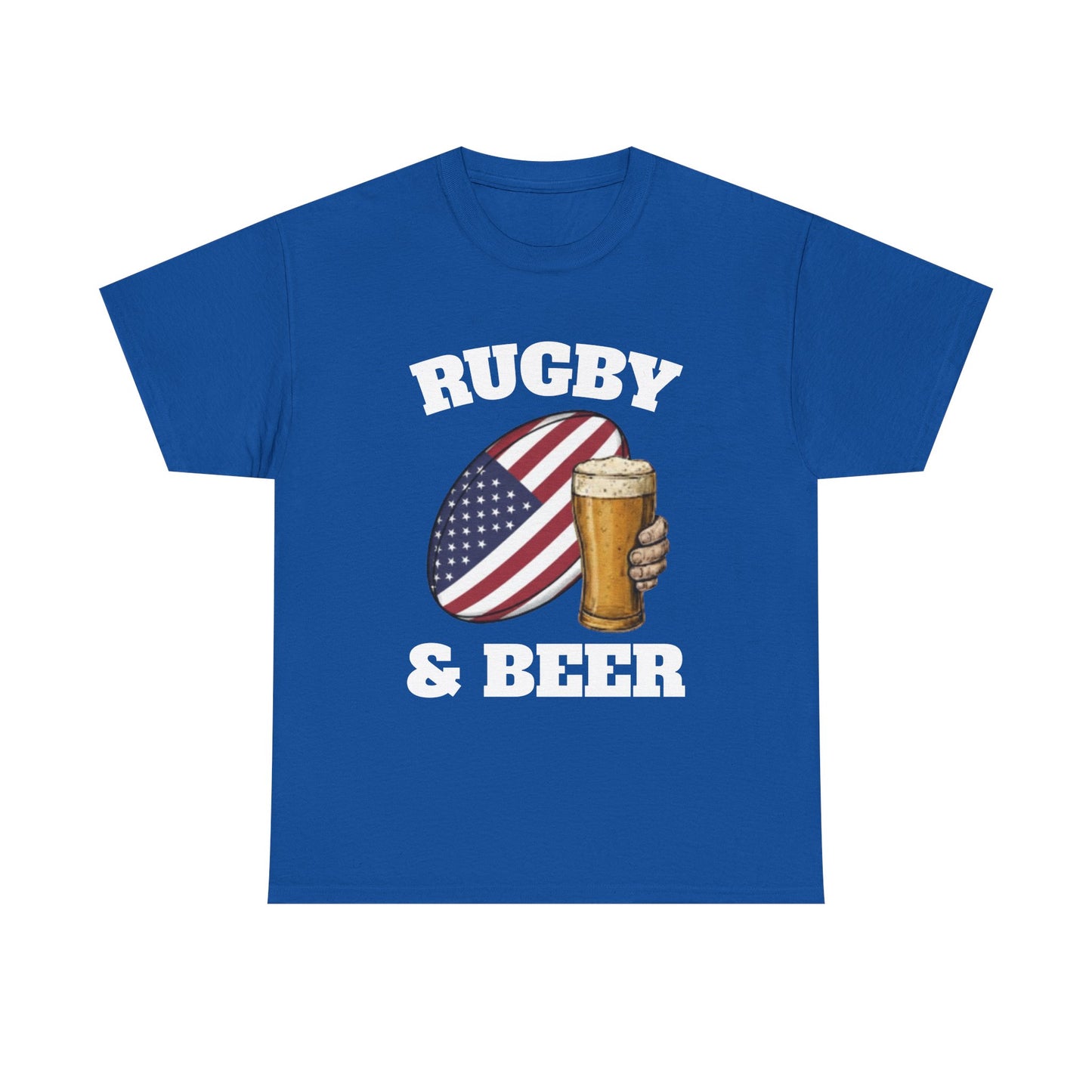Rugby & Beer USA T-Shirt – American Rugby Fans Match Day Tee