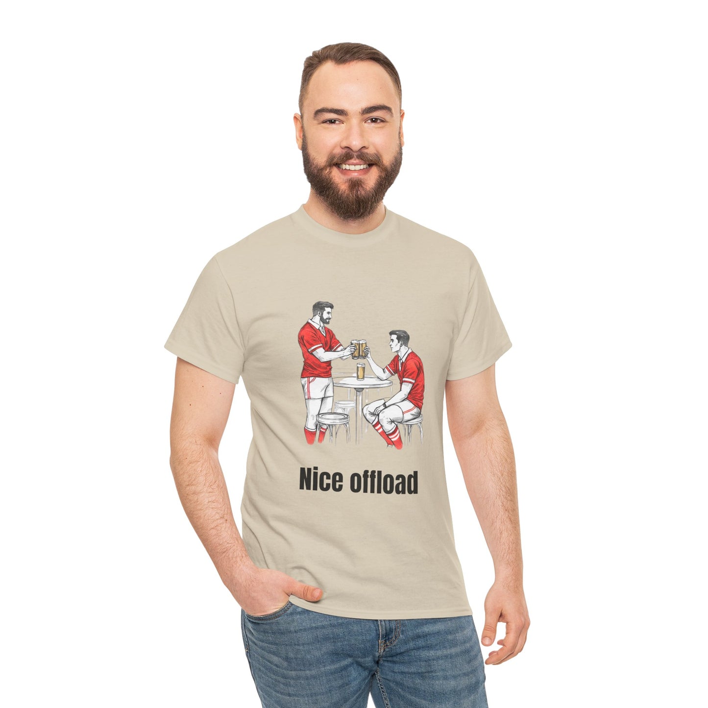 T-shirt de rugby Nice Offload – Cadeau pour les supporters gallois