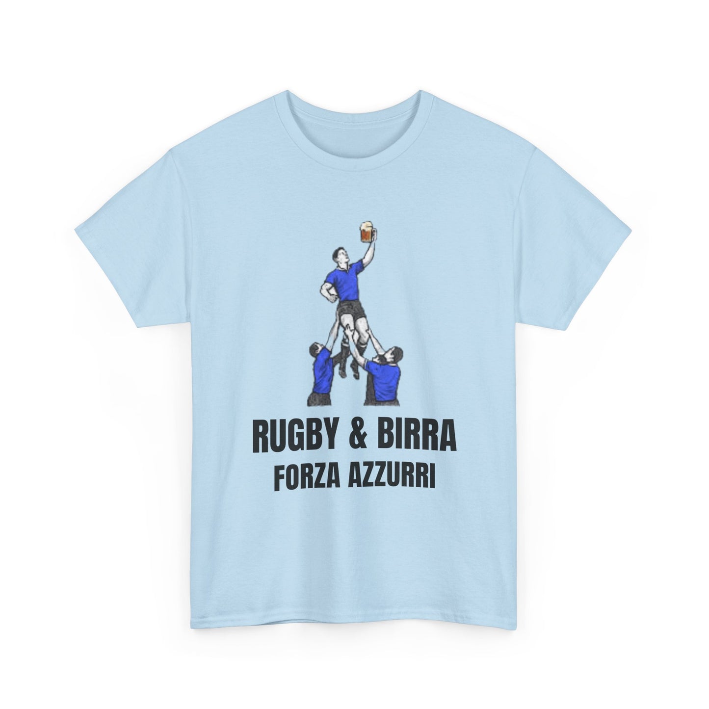 Forza Azzurri Italie Rugby T-Shirt | T-shirt de supporter de Rugby et Birra