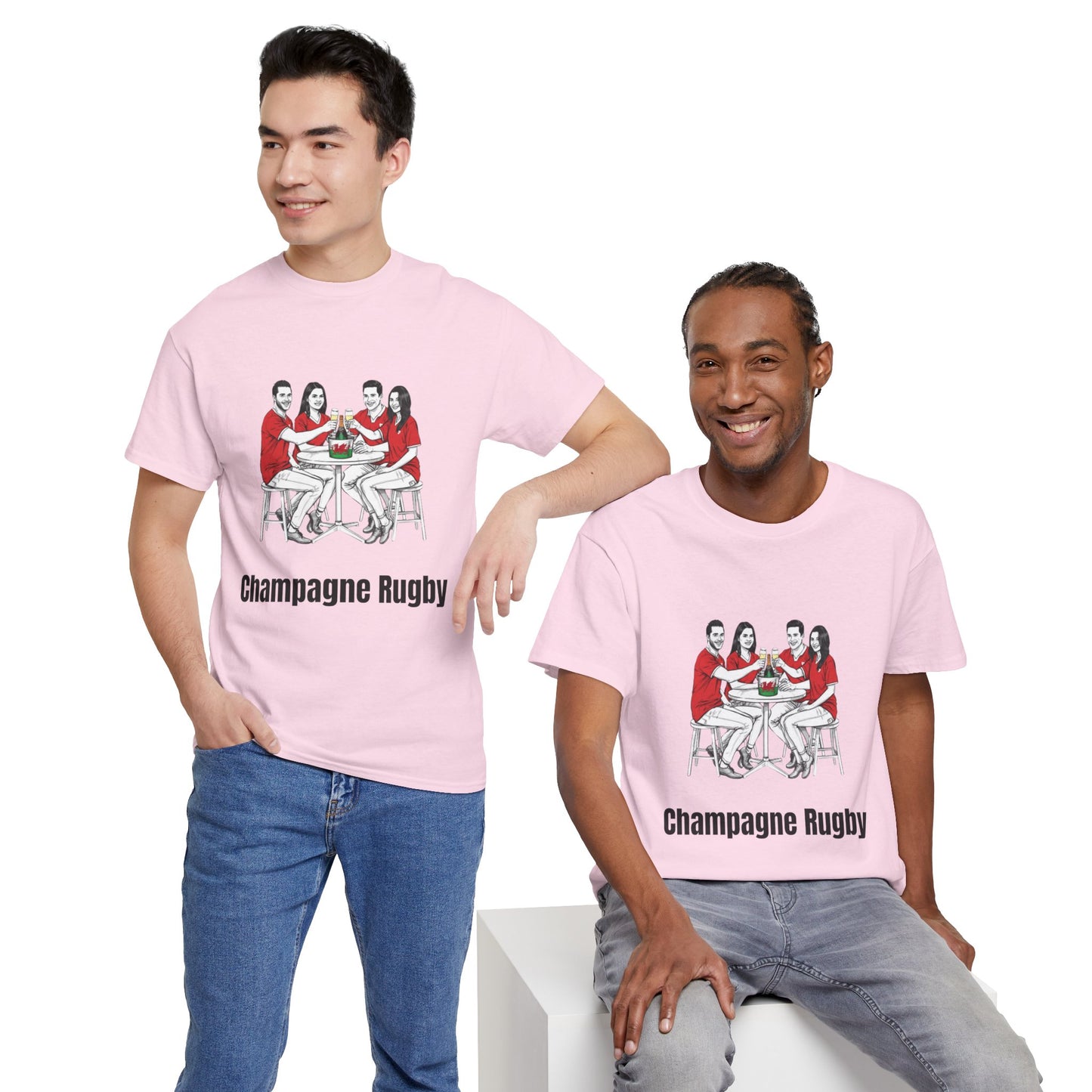 T-shirt de rugby champagne - Cadeau pour les supporters du Pays de Galles du Tournoi des Six Nations