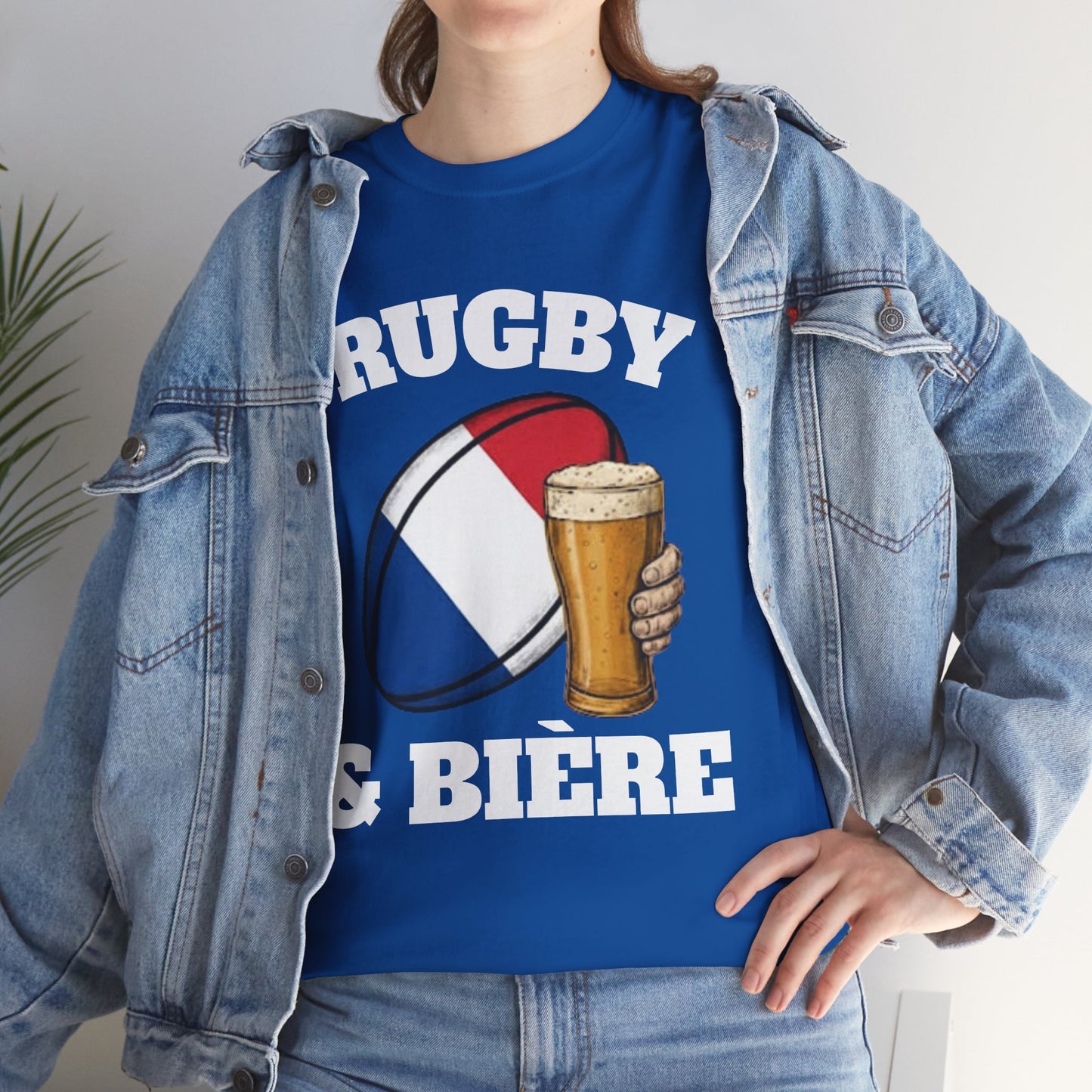 Rugby & Bière – T-shirt Supporter Rugby Français