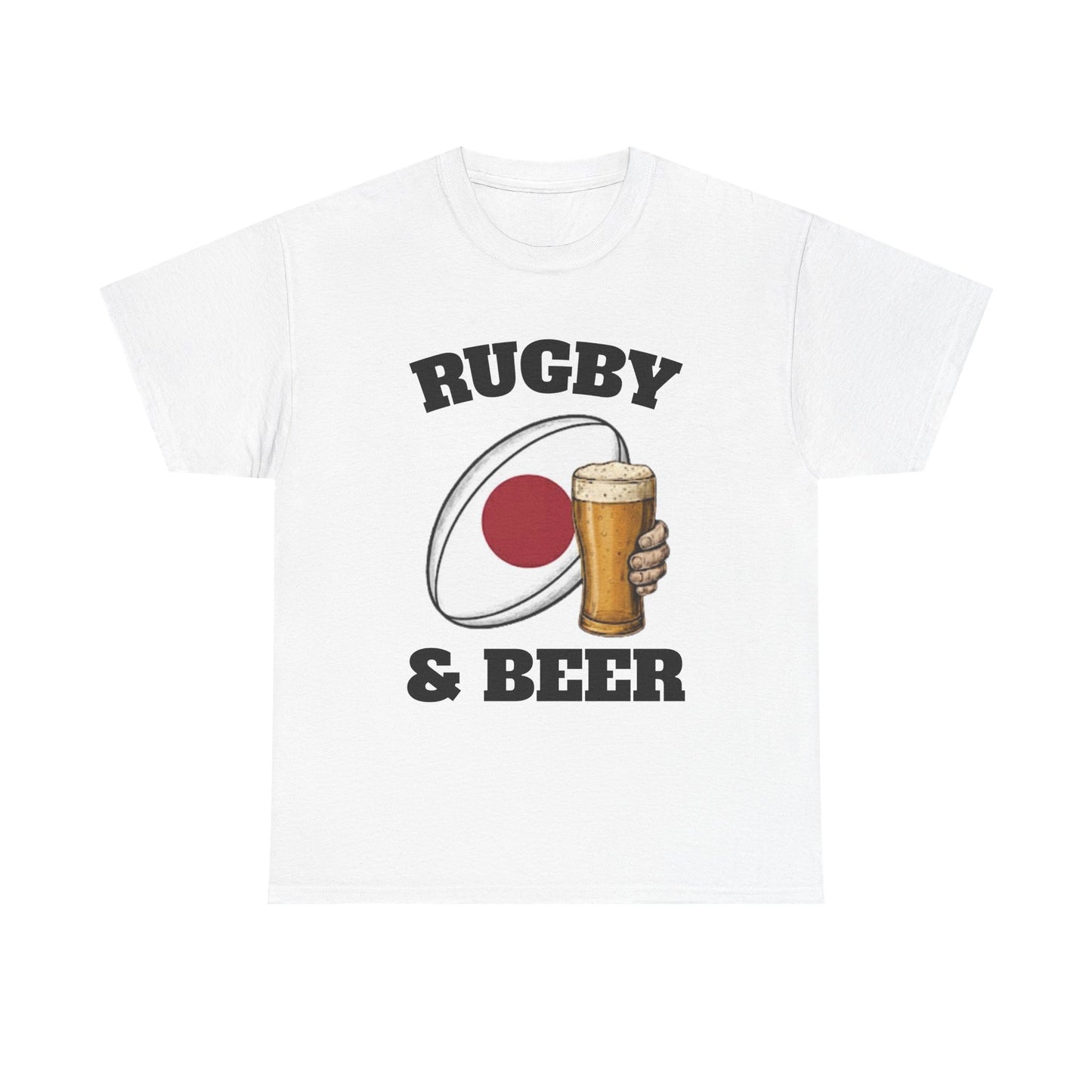Japan Rugby & Beer T-Shirt – Brave Blossoms Match-Day Fan Tee