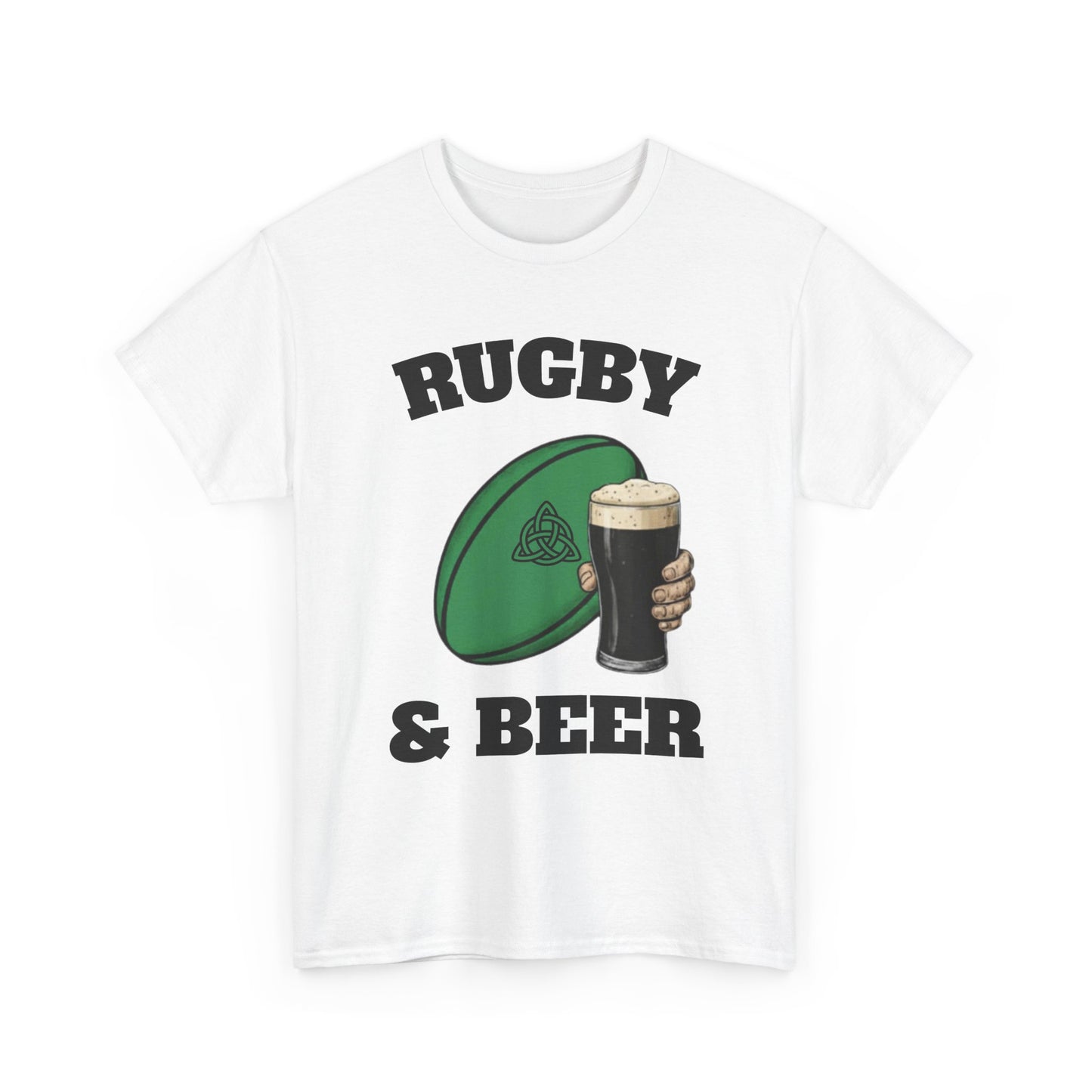 Irish Rugby & Beer T-Shirt – Perfect for Match Days, Gifts & Lads Trips