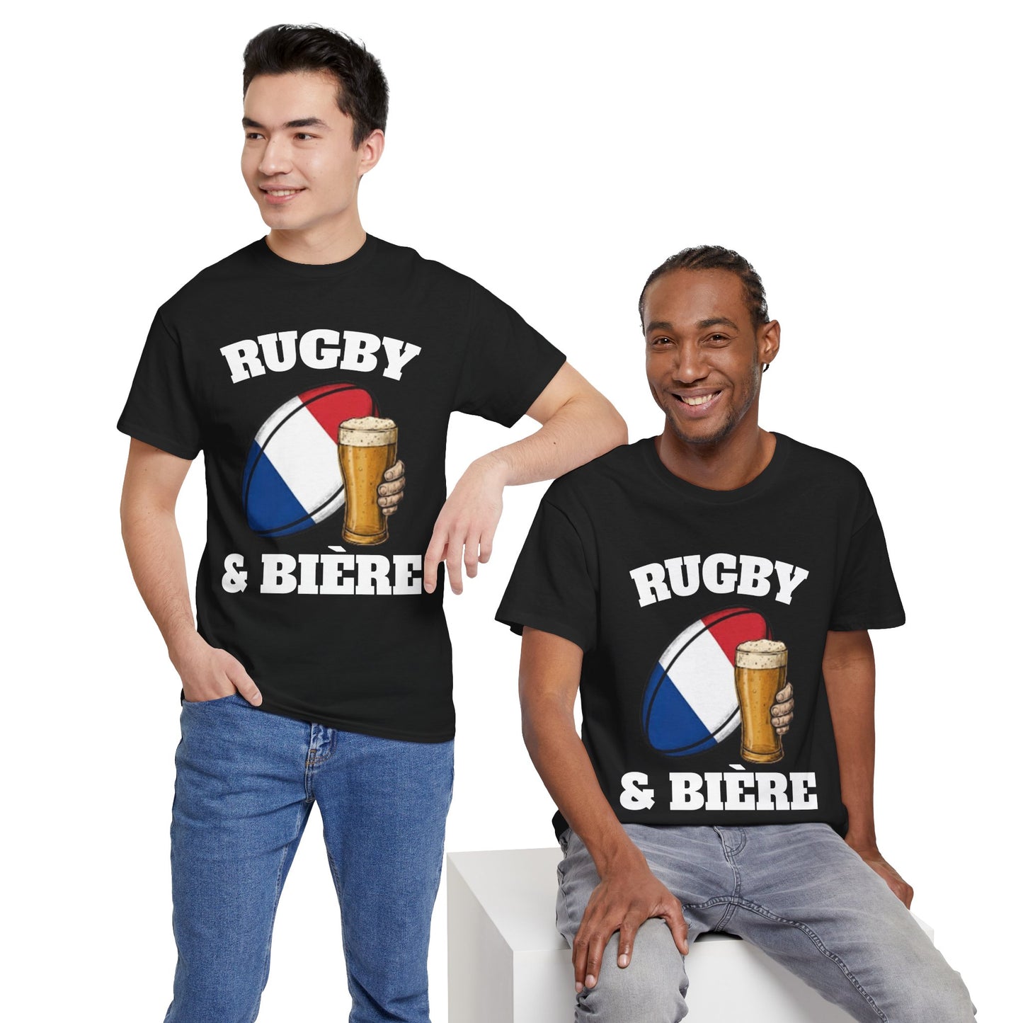 Rugby & Bière – T-shirt Supporter Rugby Français