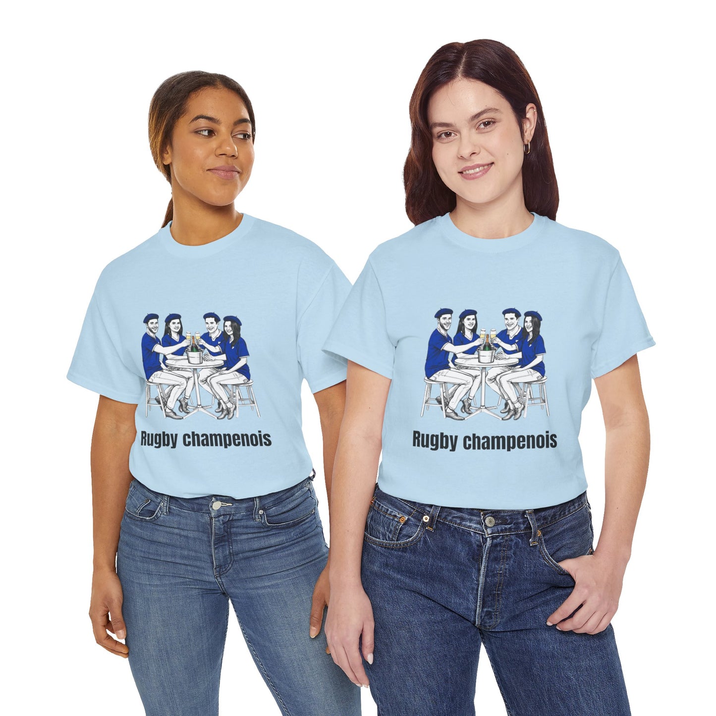 Champagne Rugby T-shirt - French Rubgy Fan Gift