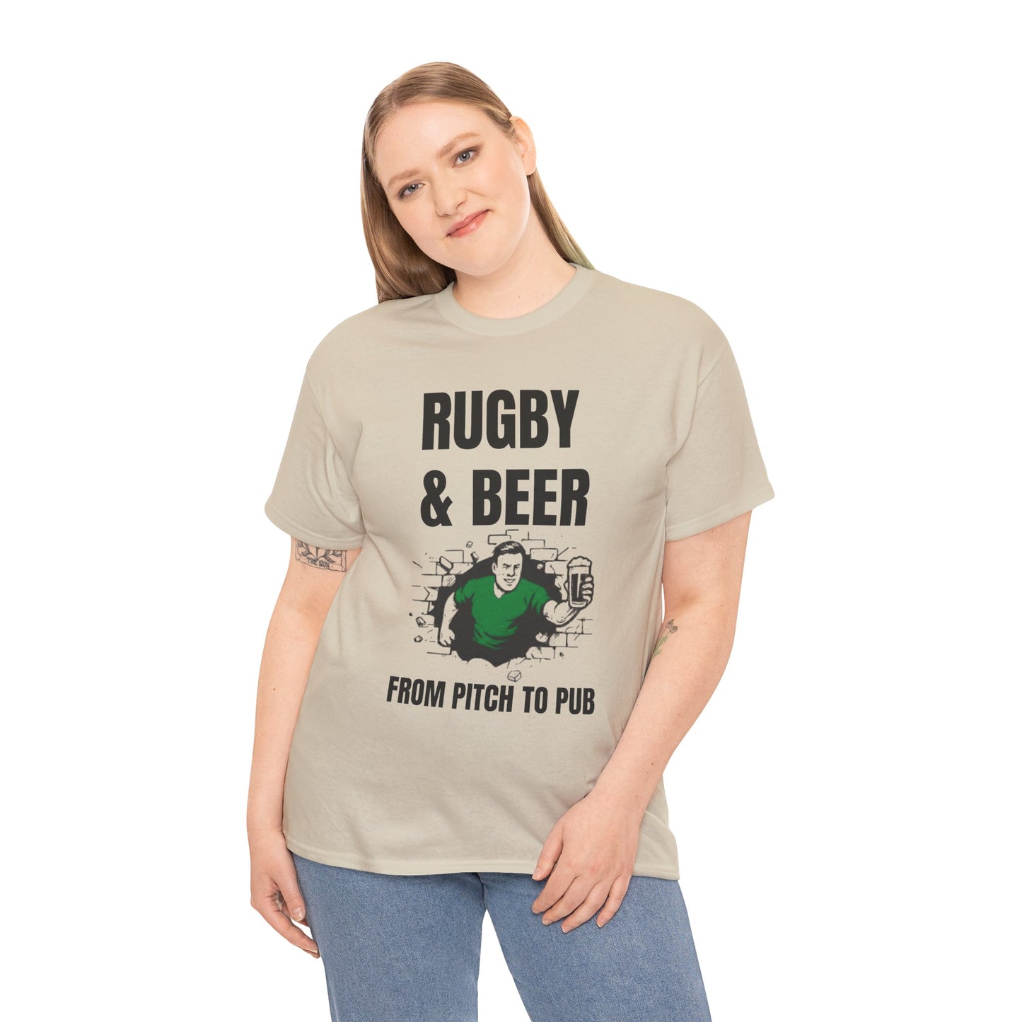 T-shirt Rugby et bière – Du terrain au pub | T-shirt des supporters irlandais de rugby