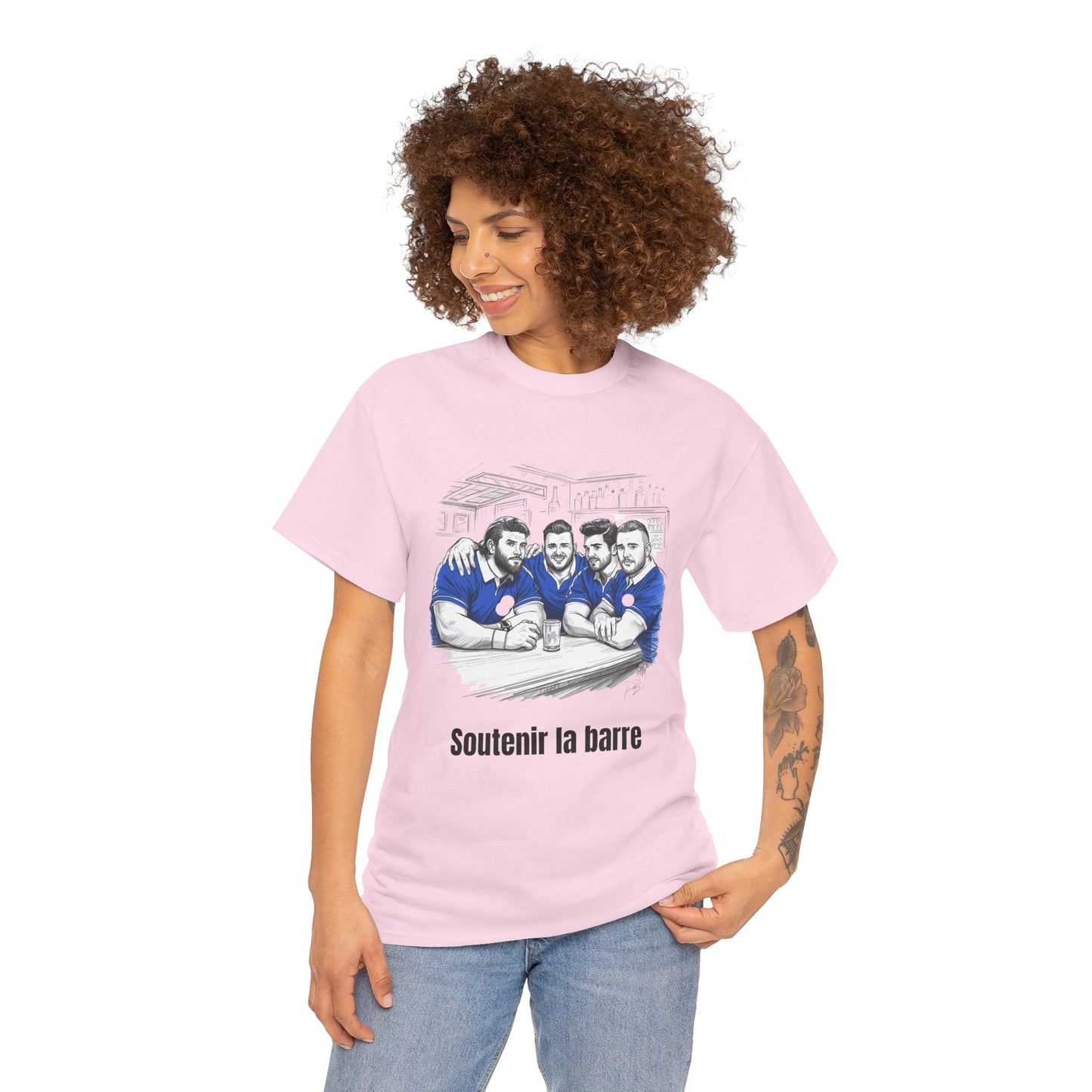 Soutenir la barre – T-shirt humoristique de rugby français pour les fans et cadeaux