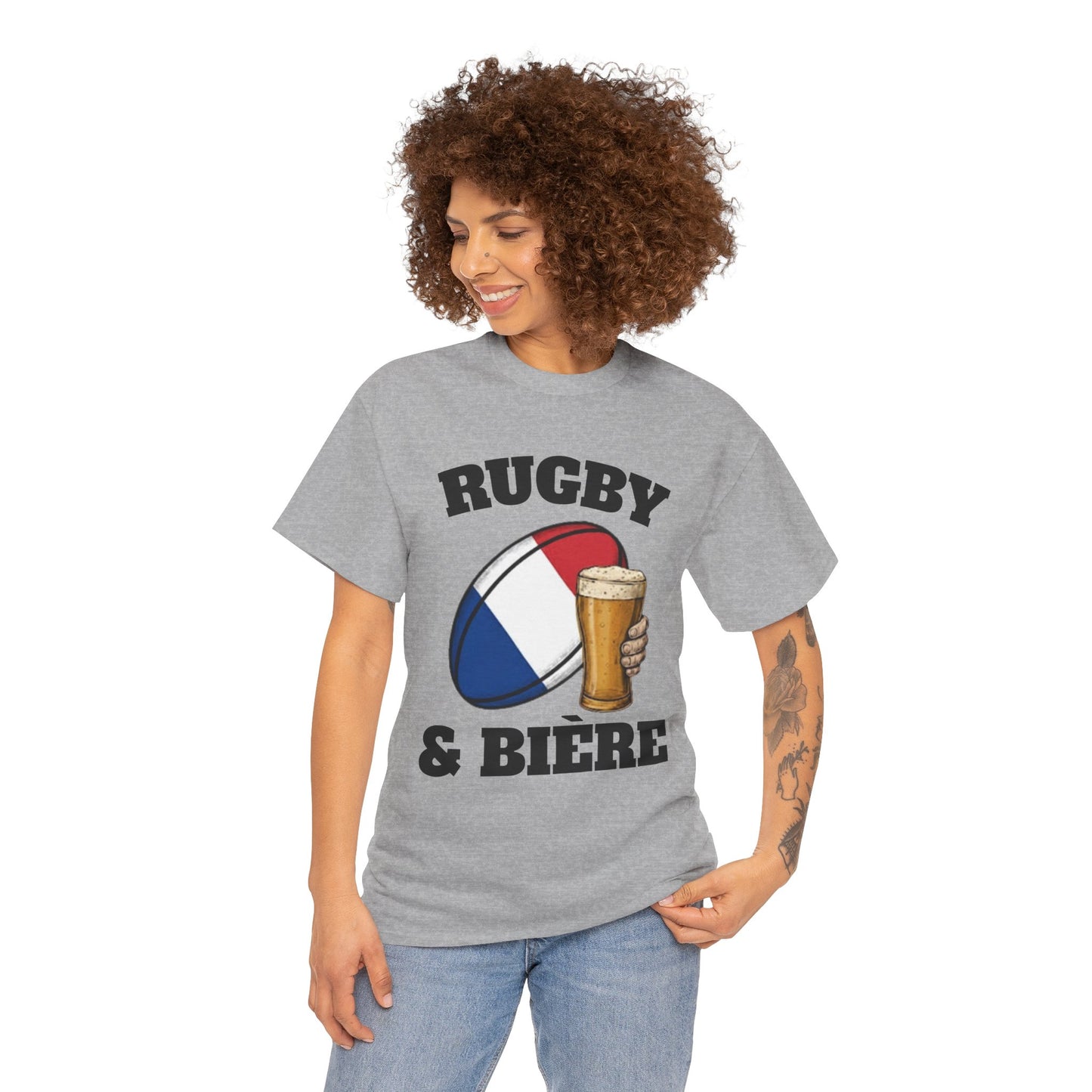 Rugby & Bière – T-shirt Supporter Rugby Français
