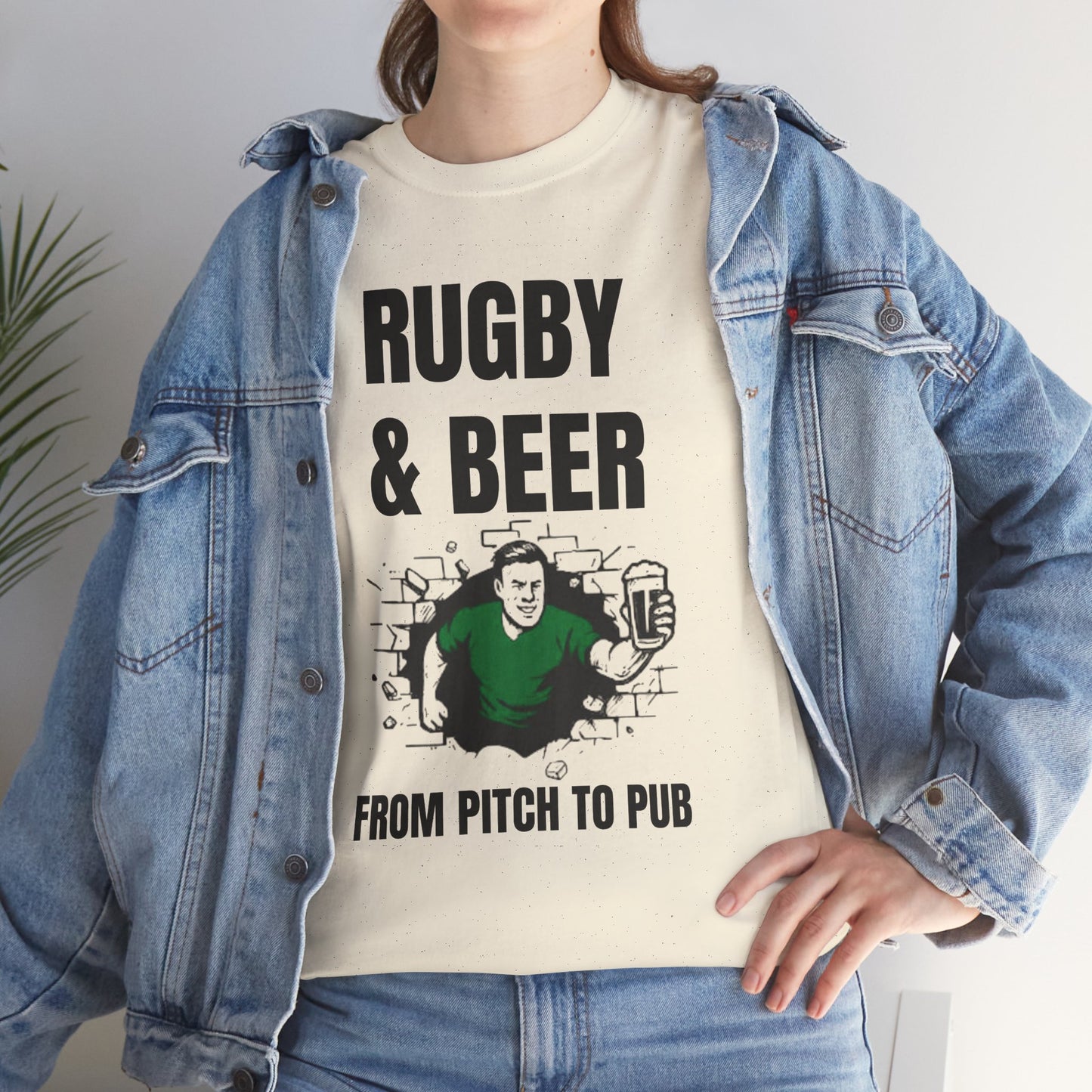 T-shirt Rugby et bière – Du terrain au pub | T-shirt des supporters irlandais de rugby