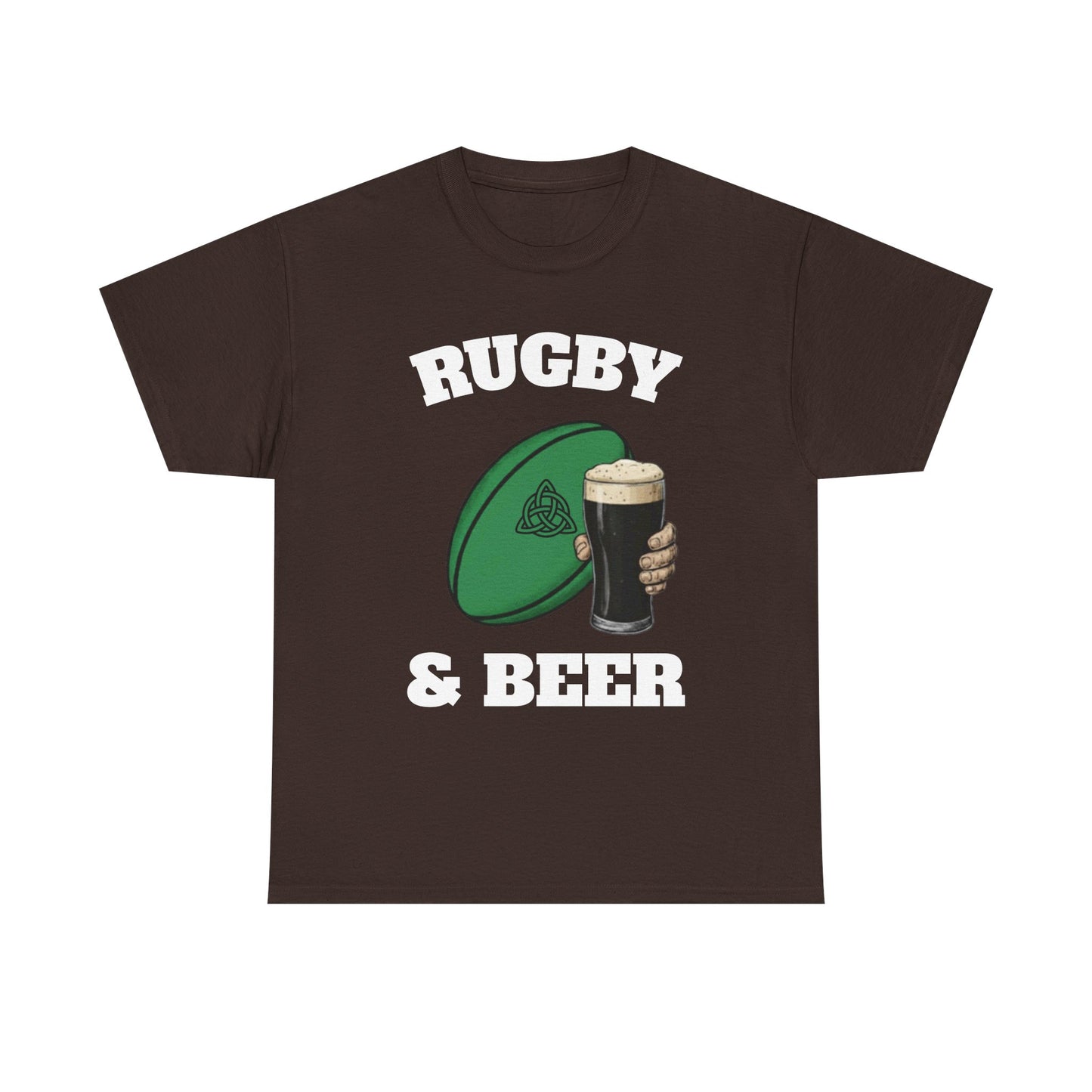 Irish Rugby & Beer T-Shirt – Perfect for Match Days, Gifts & Lads Trips