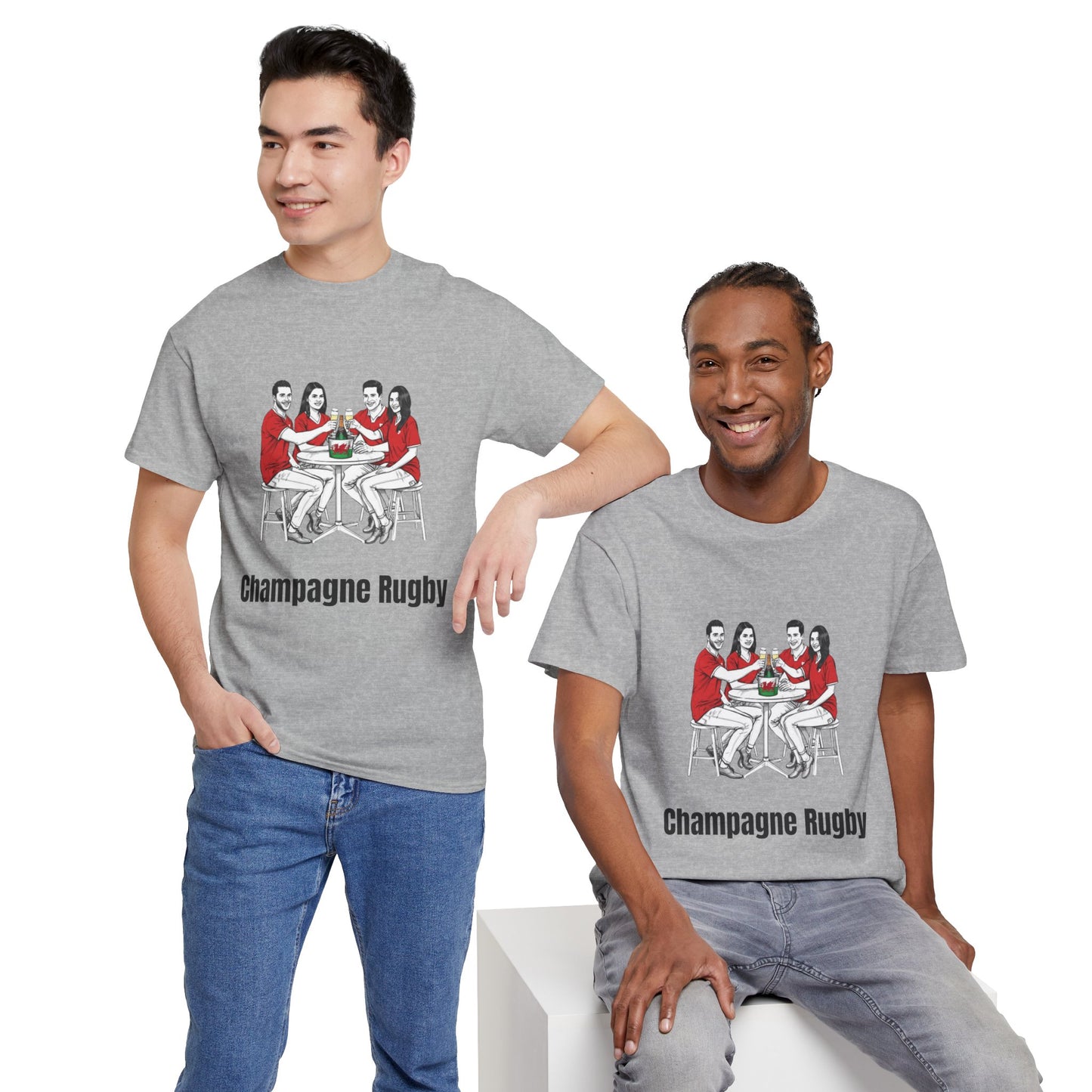 T-shirt de rugby champagne - Cadeau pour les supporters du Pays de Galles du Tournoi des Six Nations