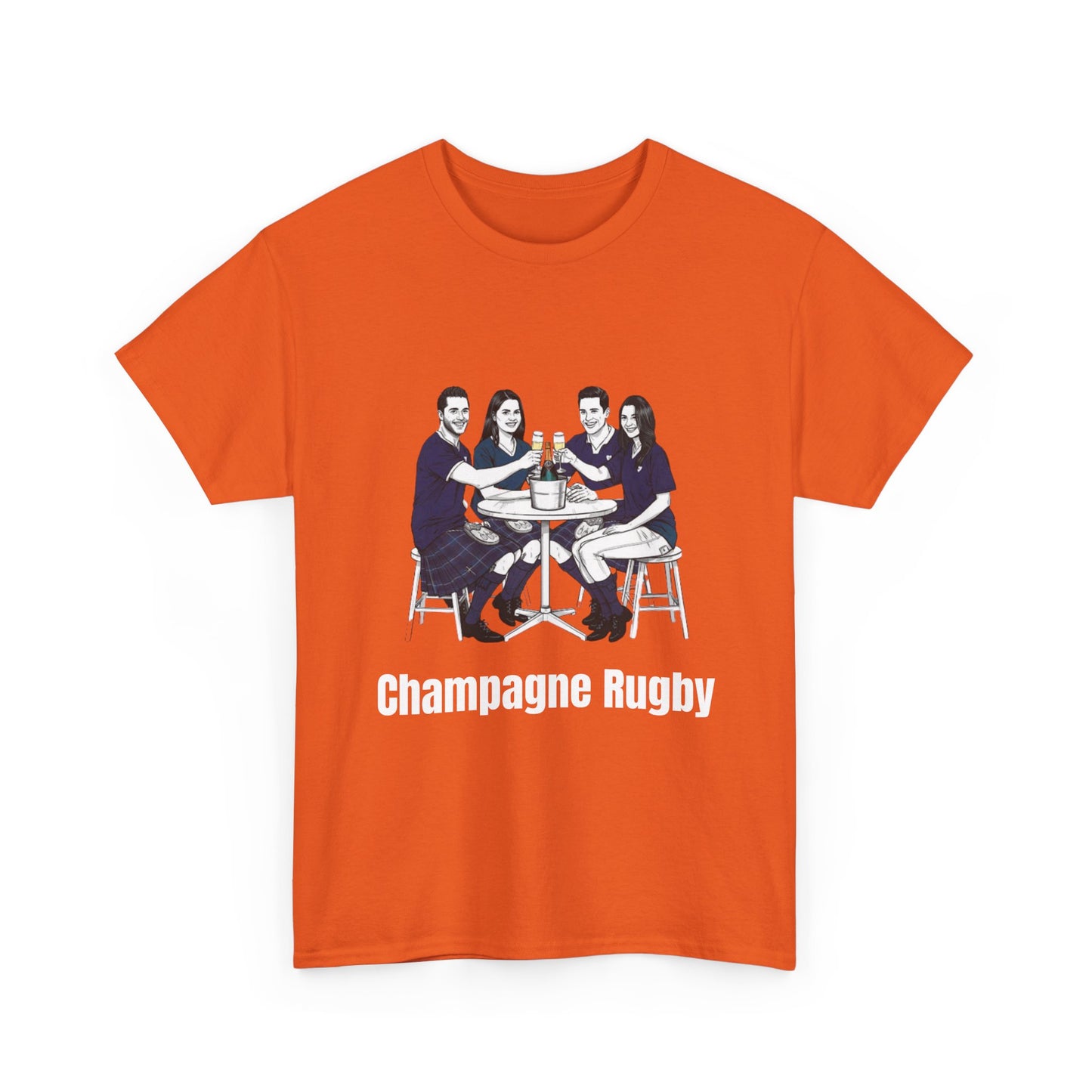 Champagne Rugby T-Shirt – Six Nations Scotland Fan Gift