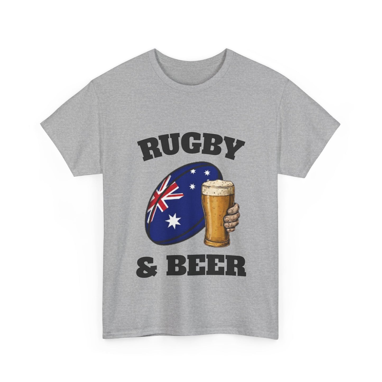 T-shirt Rugby & Beer Australia – T-shirt pour les fans de rugby des Wallabies