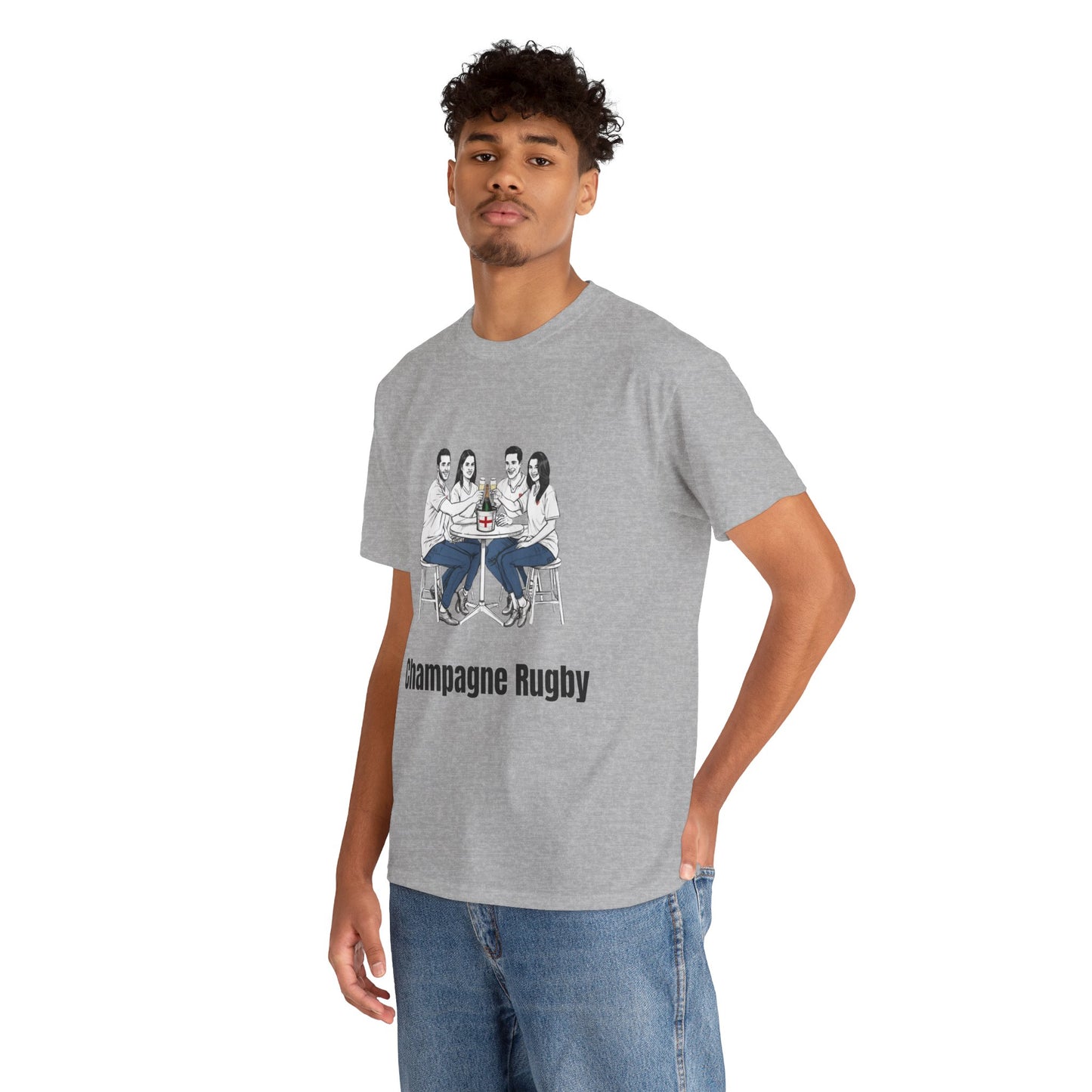 T-shirt de rugby champagne - Cadeau pour les supporters anglais du Tournoi des Six Nations