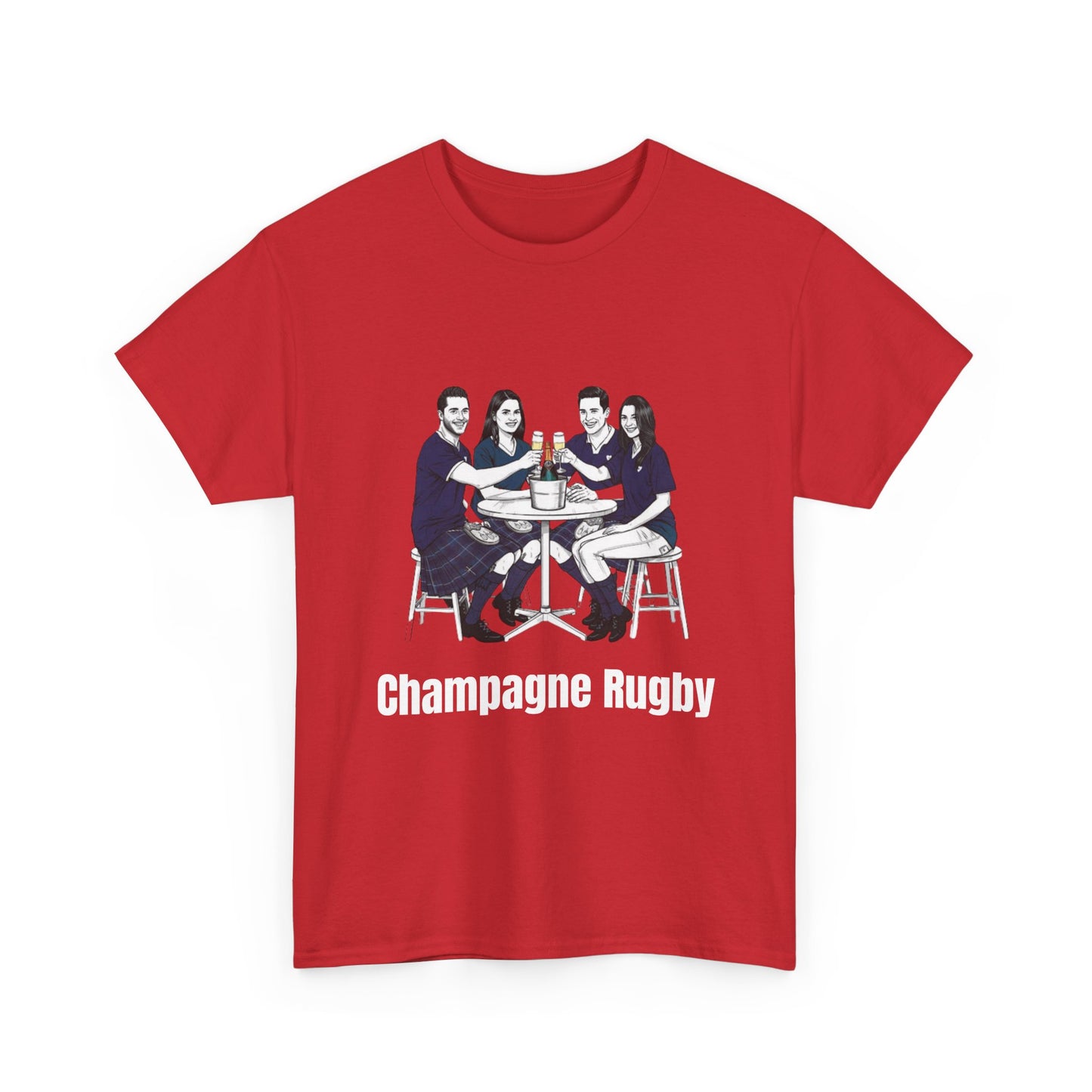 Champagne Rugby T-Shirt – Six Nations Scotland Fan Gift