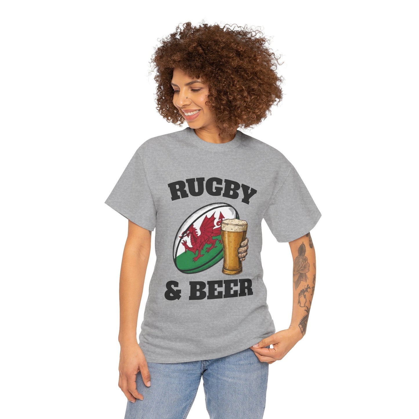 Wales Rugby & Beer T-Shirt – Perfect for Match Days, Gifts & Lads Trips