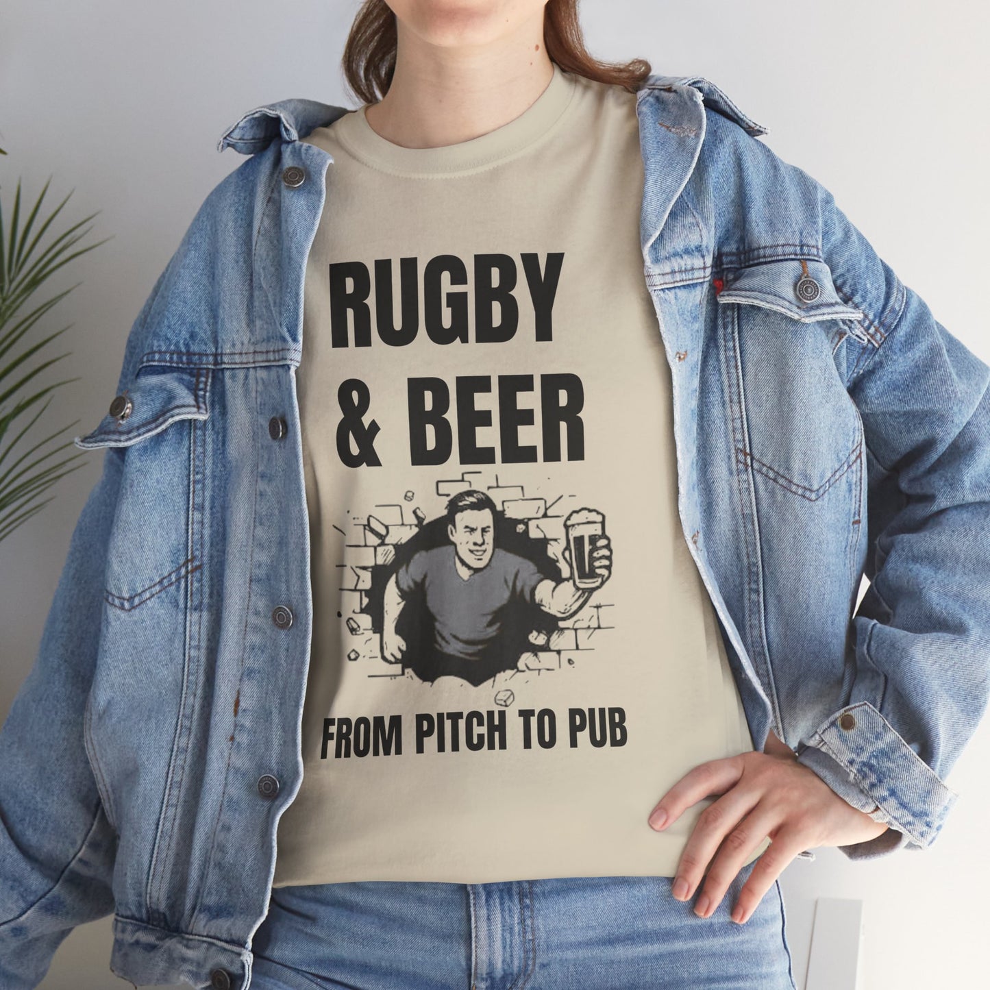 T-shirt Rugby et bière – Du terrain au pub | T-shirt des supporters anglais de rugby