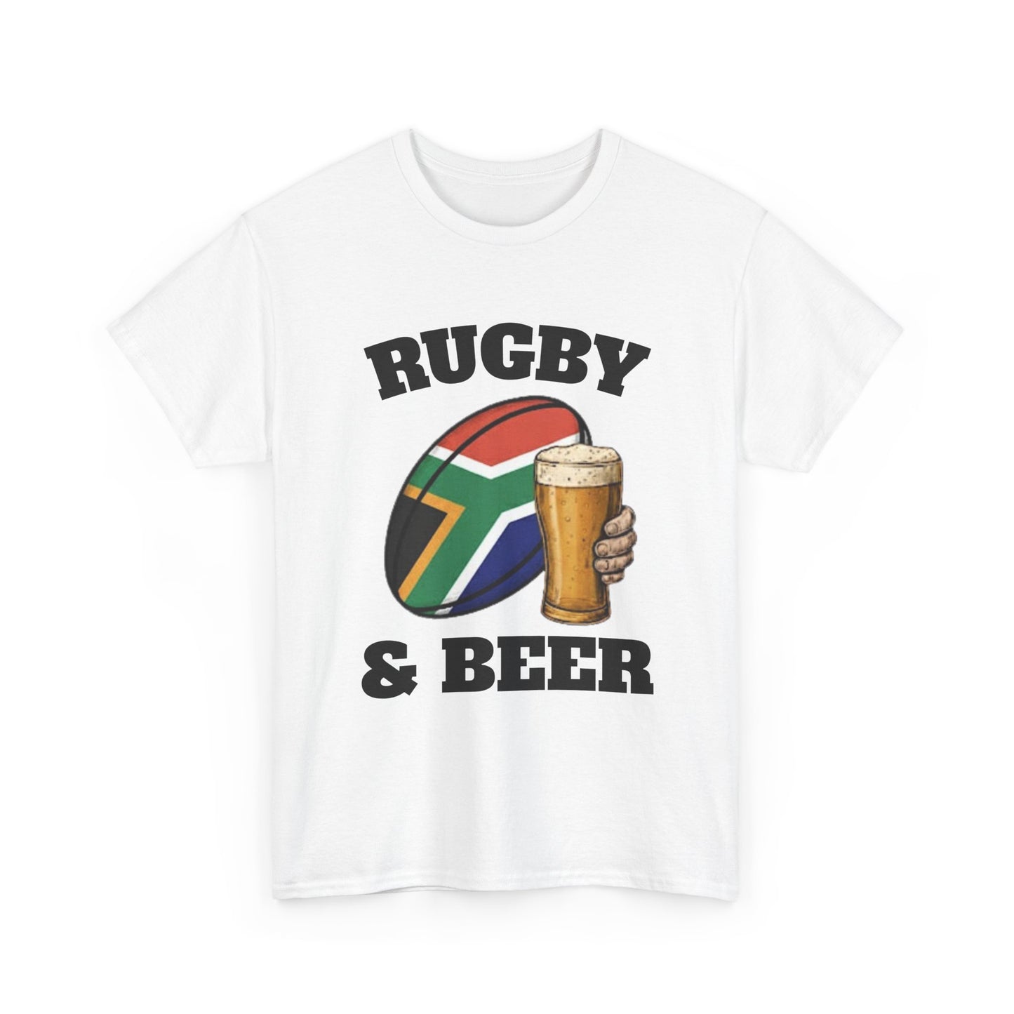 Rugby & Beer South Africa T-Shirt – Springboks Rugby Fan Tee