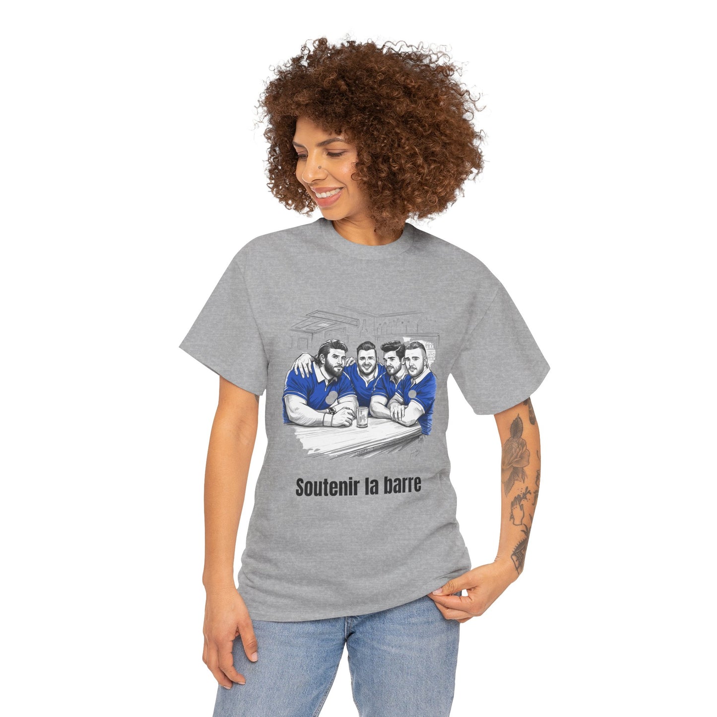 Soutenir la barre – T-shirt humoristique de rugby français pour les fans et cadeaux