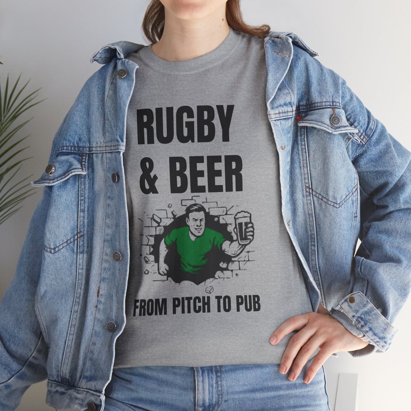 T-shirt Rugby et bière – Du terrain au pub | T-shirt des supporters irlandais de rugby