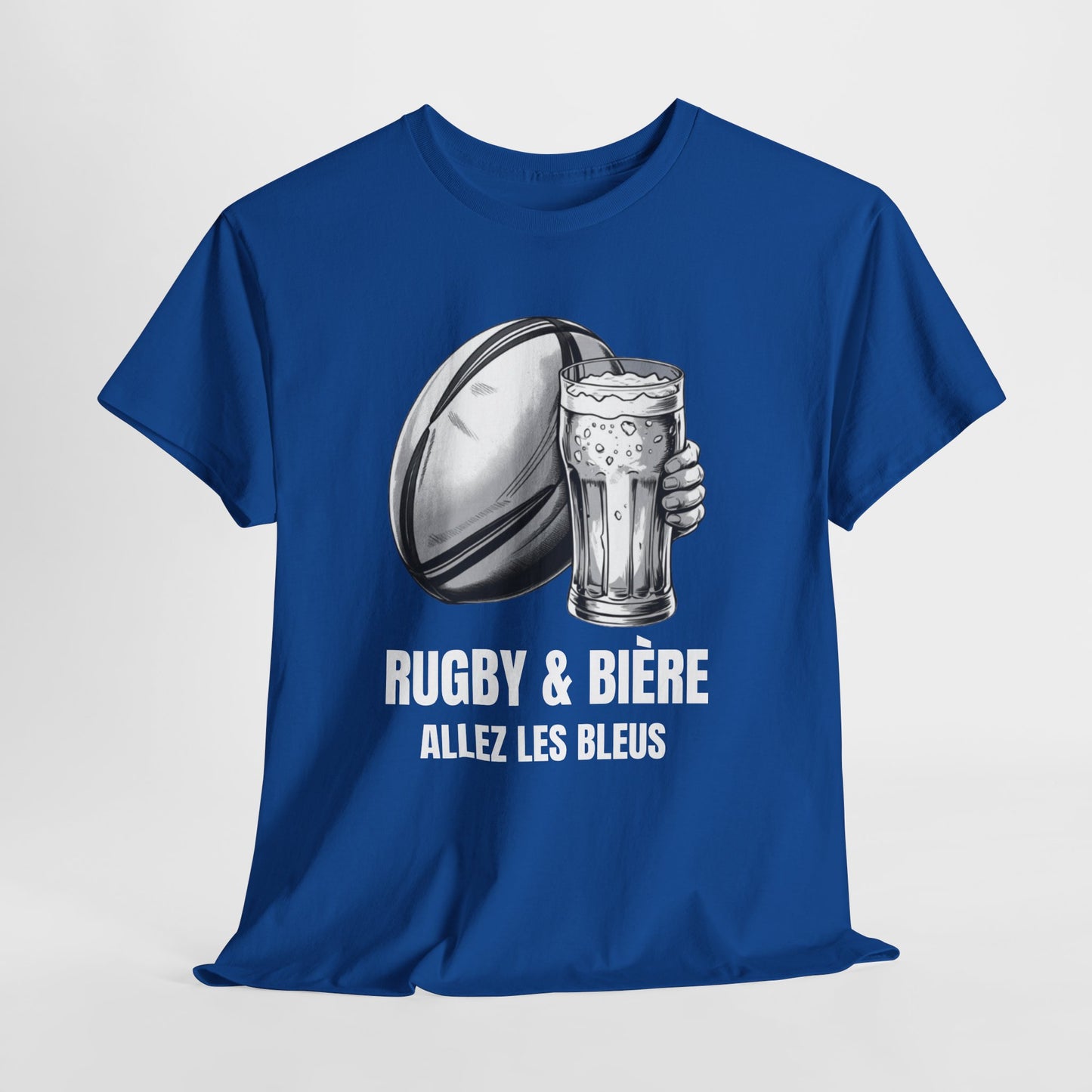 Rugby & Beer “Allez Les Bleus” T-Shirt – France Rugby Fan Matchday Gift