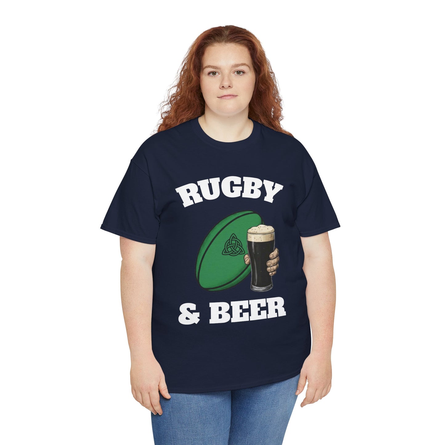 Irish Rugby & Beer T-Shirt – Perfect for Match Days, Gifts & Lads Trips
