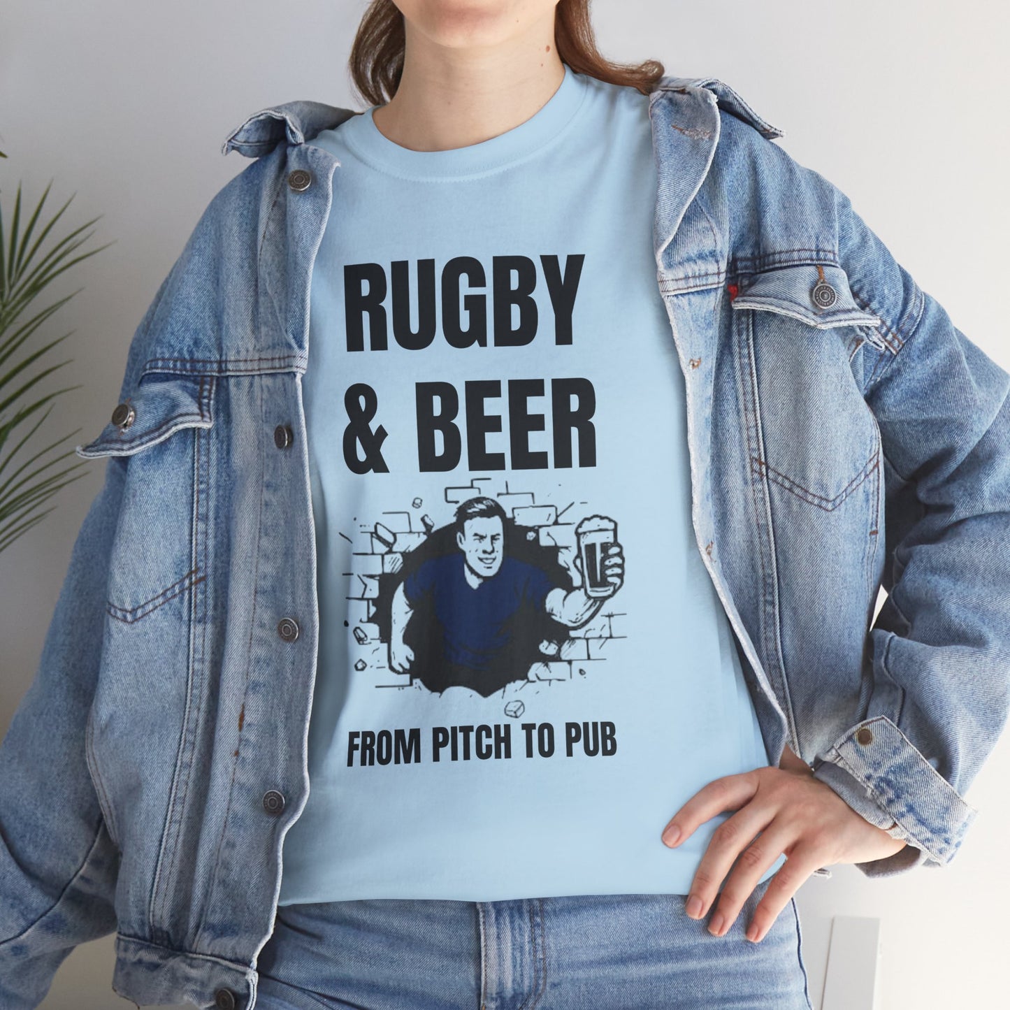 T-shirt Rugby et bière – Du terrain au pub | T-shirt des supporters de rugby écossais