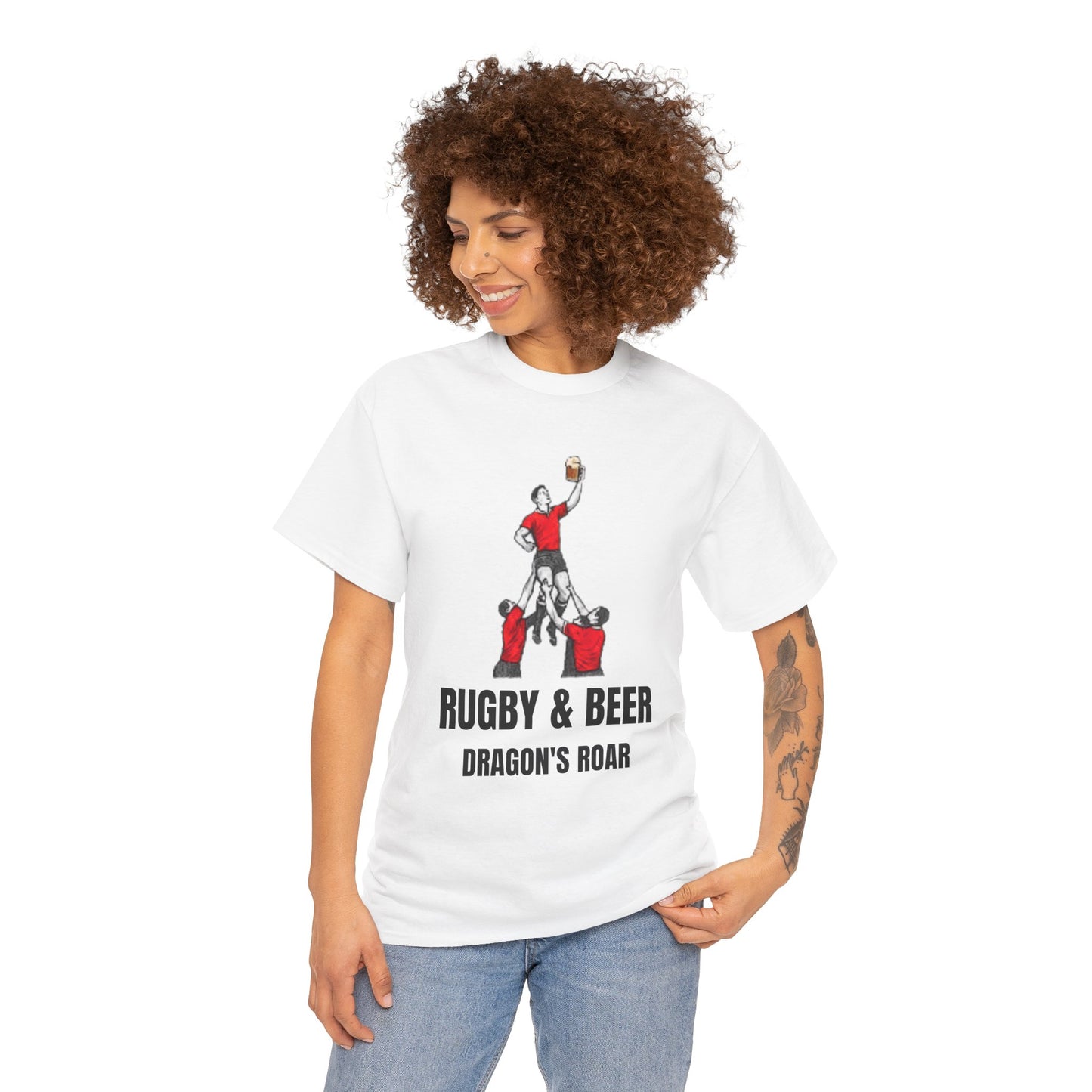 Dragon’s Roar Wales Rugby T-Shirt | Rugby & Beer Fan Tee