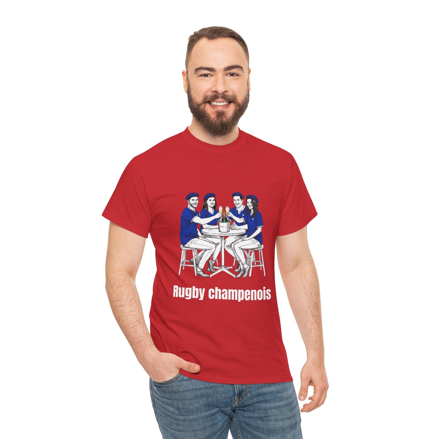 Champagne Rugby T-shirt - French Rubgy Fan Gift