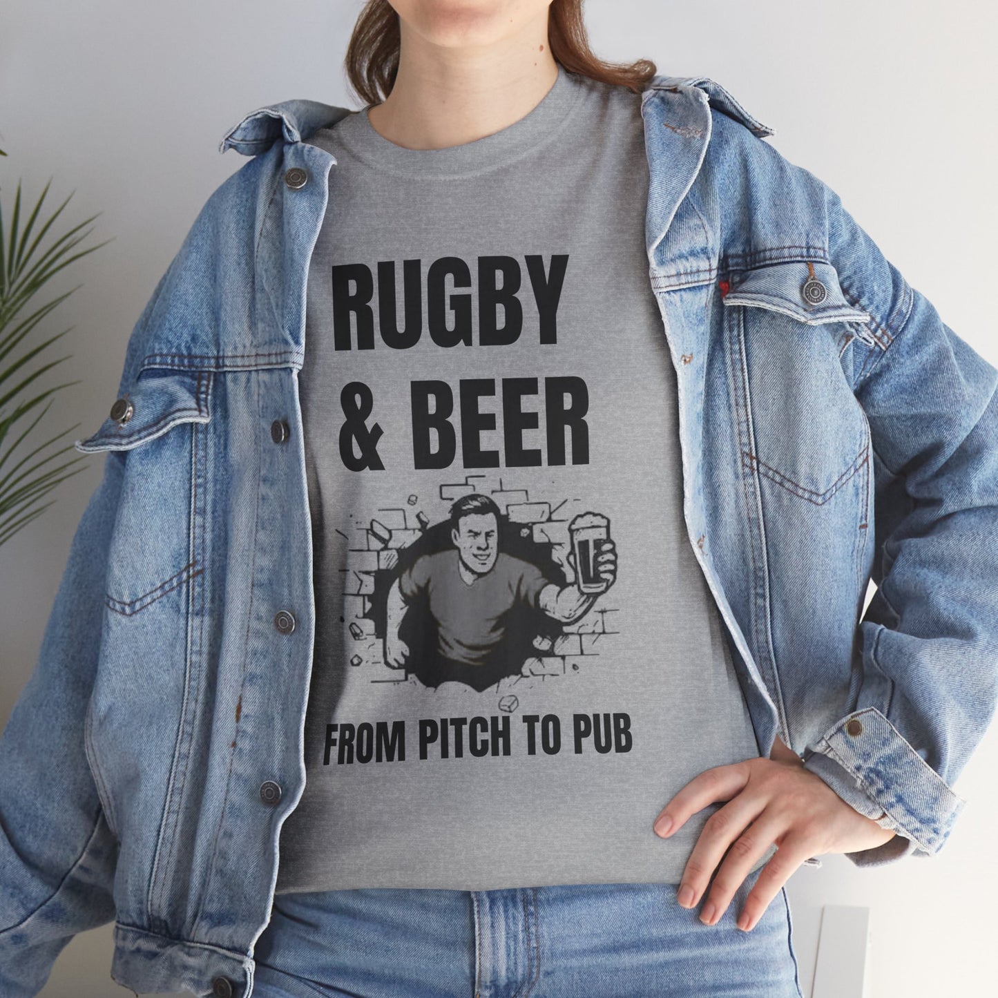 T-shirt Rugby et bière – Du terrain au pub | T-shirt des supporters anglais de rugby
