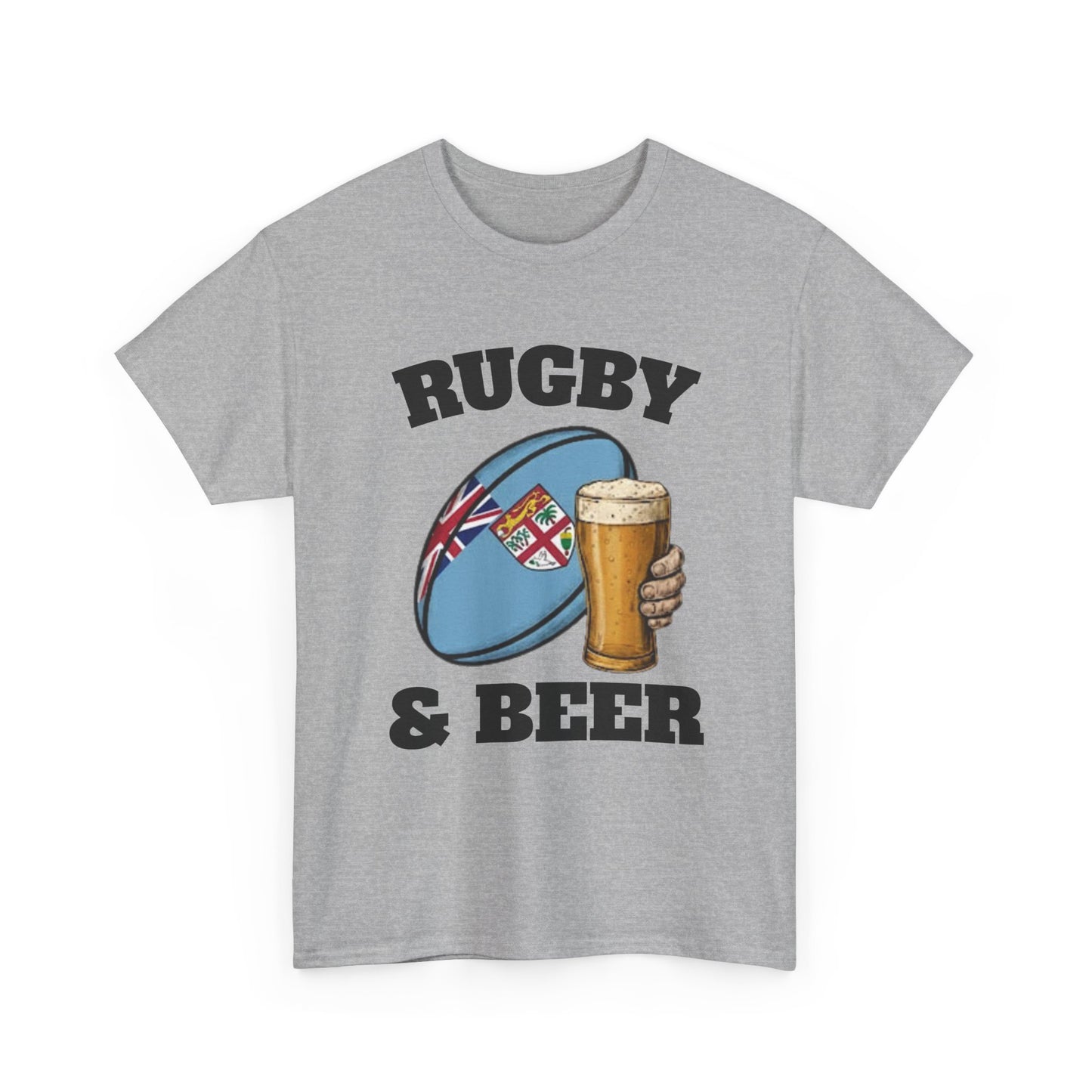Rugby & Beer Fiji T-Shirt – Flying Fijians Rugby Fan Tee