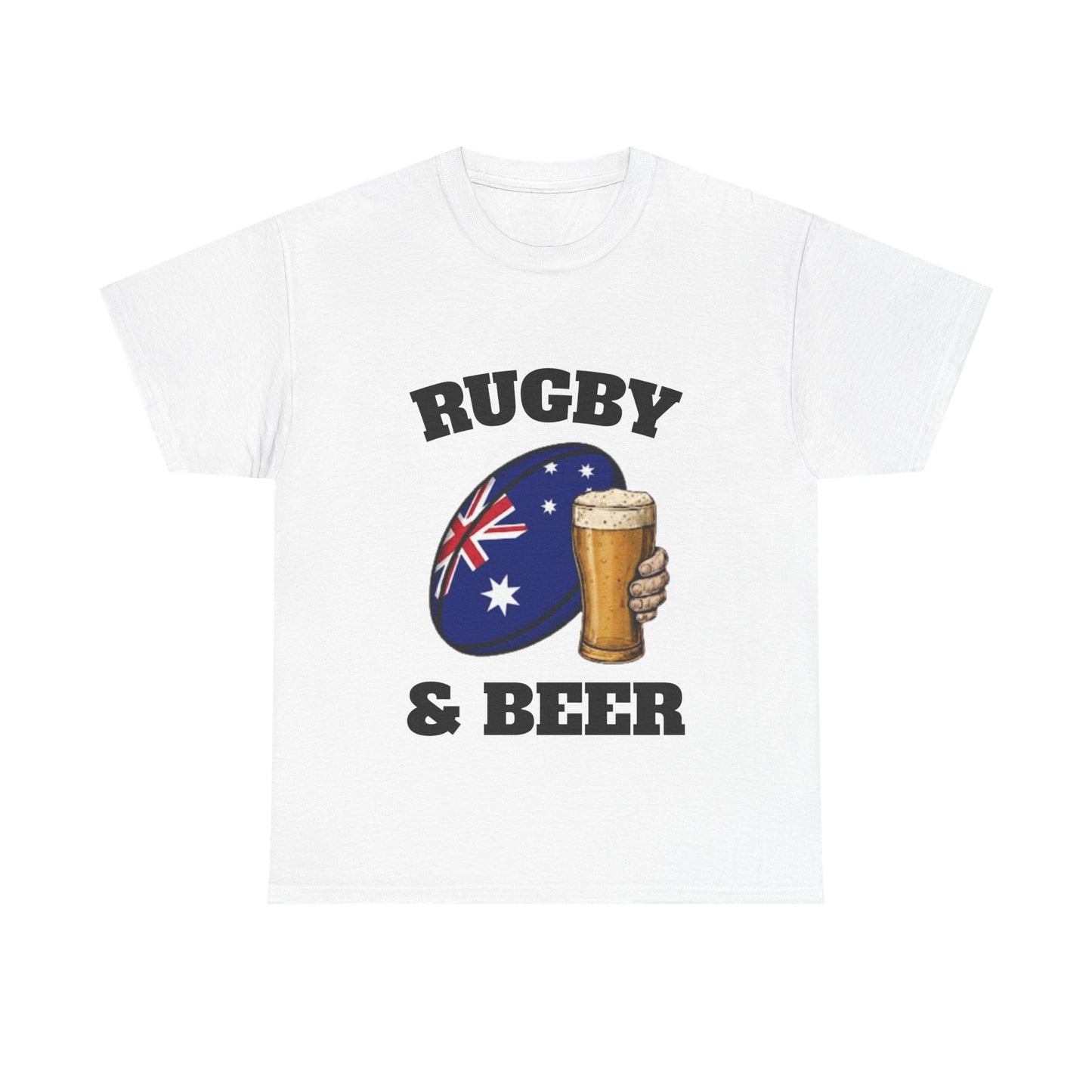 T-shirt Rugby & Beer Australia – T-shirt pour les fans de rugby des Wallabies