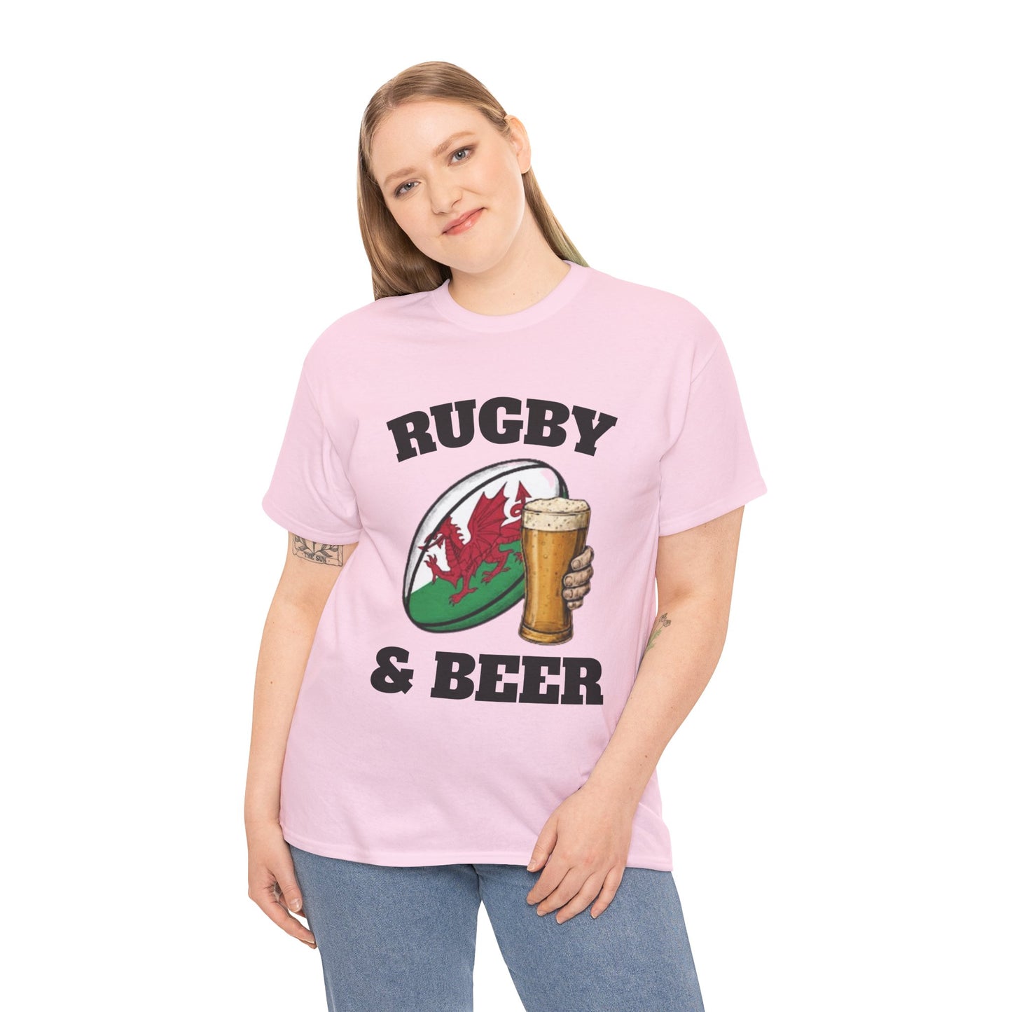 Wales Rugby & Beer T-Shirt – Perfect for Match Days, Gifts & Lads Trips