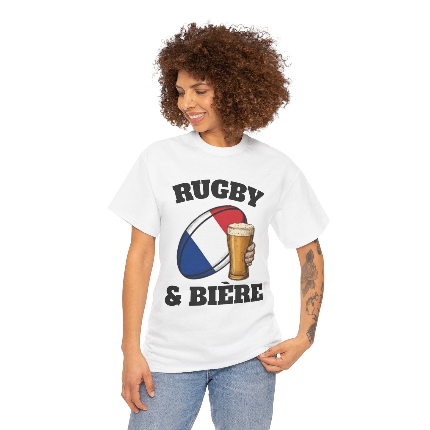 Rugby & Bière – T-shirt Supporter Rugby Français