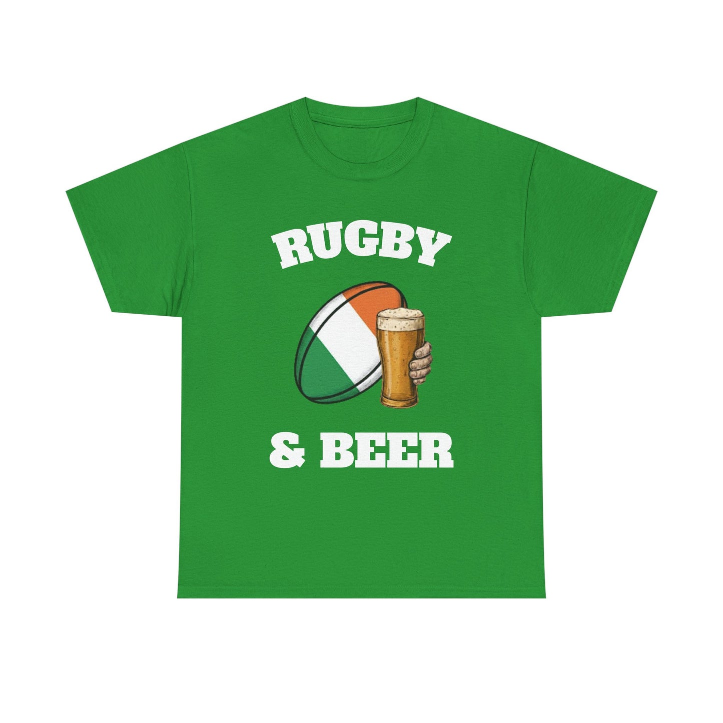 Irish Rugby & Beer T-Shirt – Perfect for Match Days, Gifts & Lads Trips
