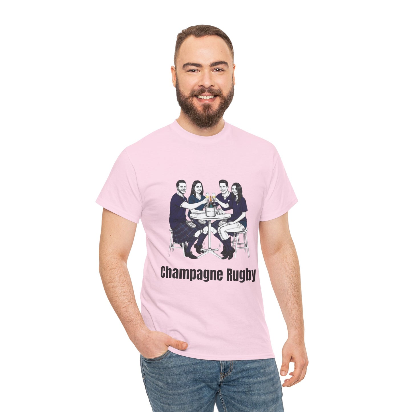 T-shirt de rugby champagne – Cadeau pour les supporters du Tournoi des Six Nations en Écosse