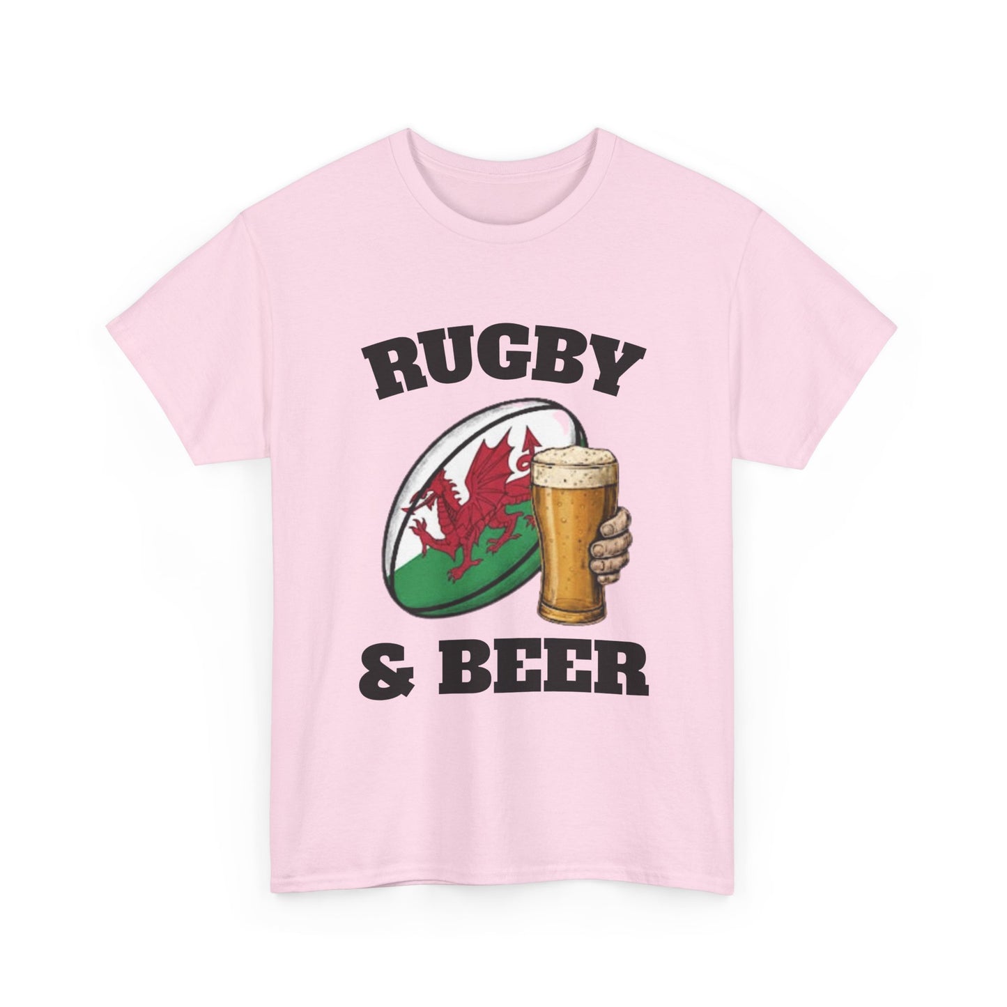 Wales Rugby & Beer T-Shirt – Perfect for Match Days, Gifts & Lads Trips