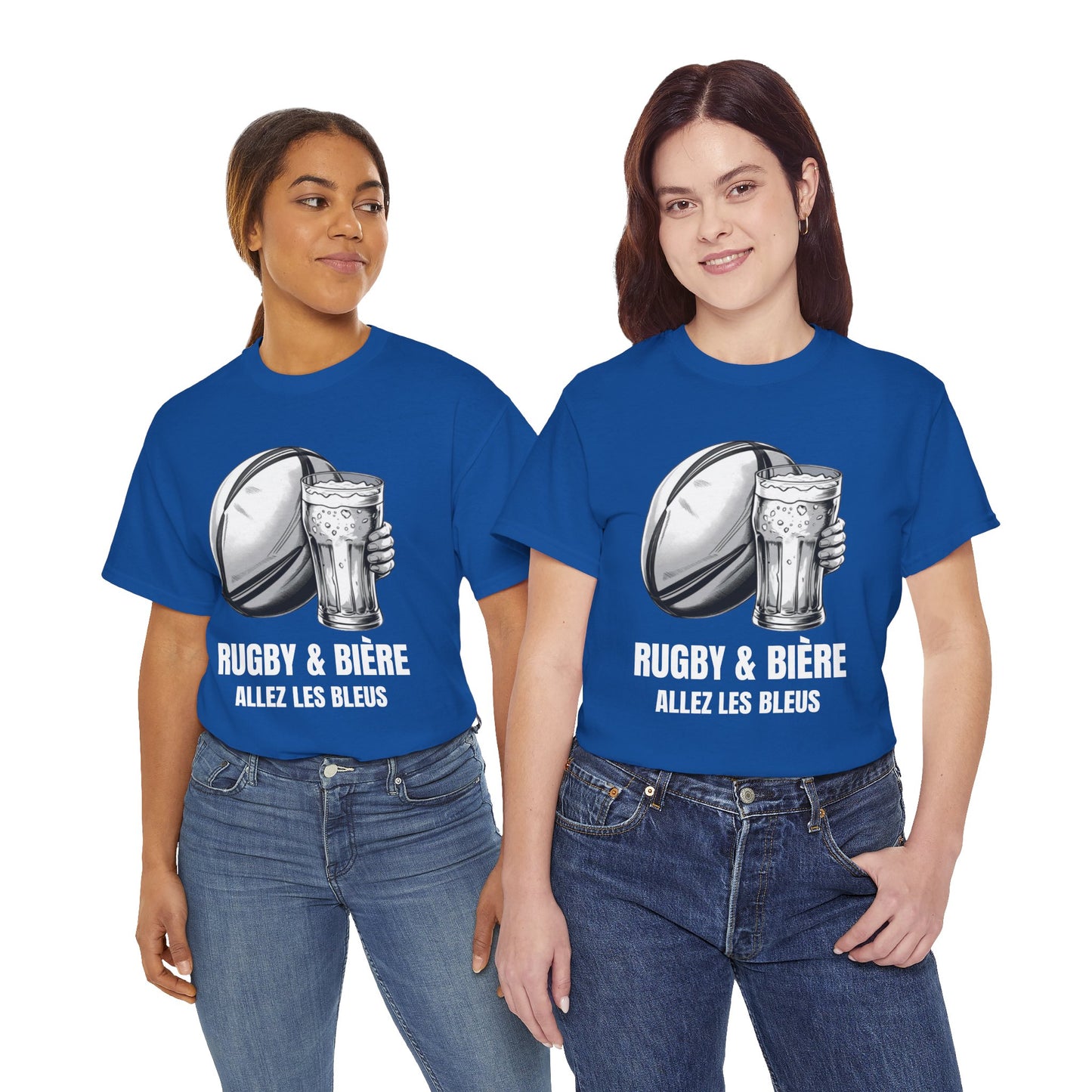 Rugby & Beer “Allez Les Bleus” T-Shirt – France Rugby Fan Matchday Gift