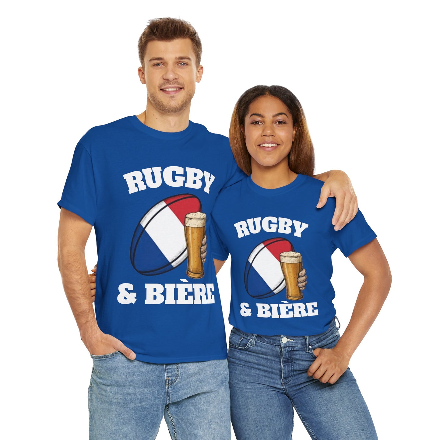 Rugby & Bière – T-shirt Supporter Rugby Français