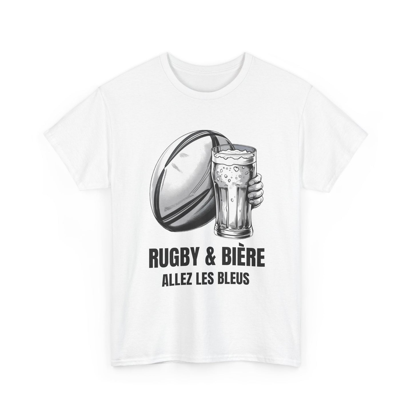 Rugby & Beer “Allez Les Bleus” T-Shirt – France Rugby Fan Matchday Gift