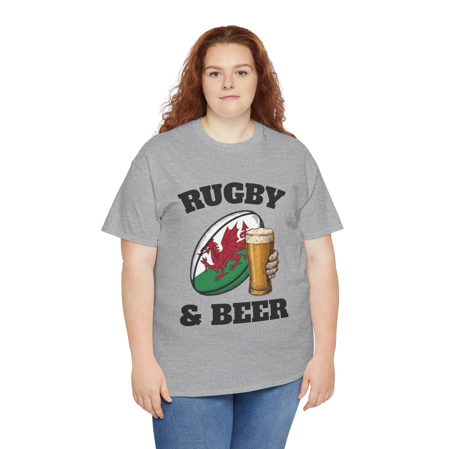 Wales Rugby & Beer T-Shirt – Perfect for Match Days, Gifts & Lads Trips