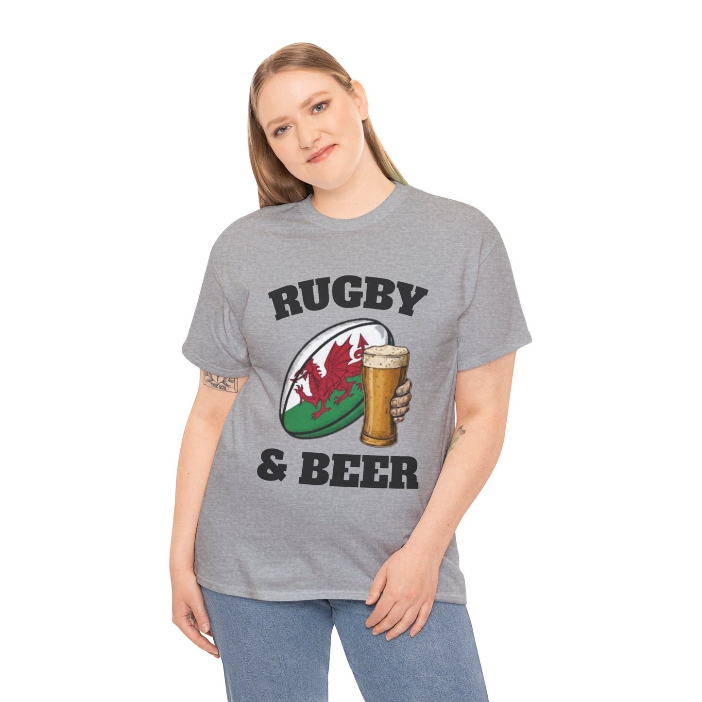 Wales Rugby & Beer T-Shirt – Perfect for Match Days, Gifts & Lads Trips