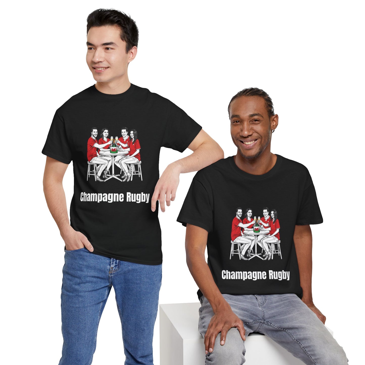 T-shirt de rugby champagne - Cadeau pour les supporters du Pays de Galles du Tournoi des Six Nations