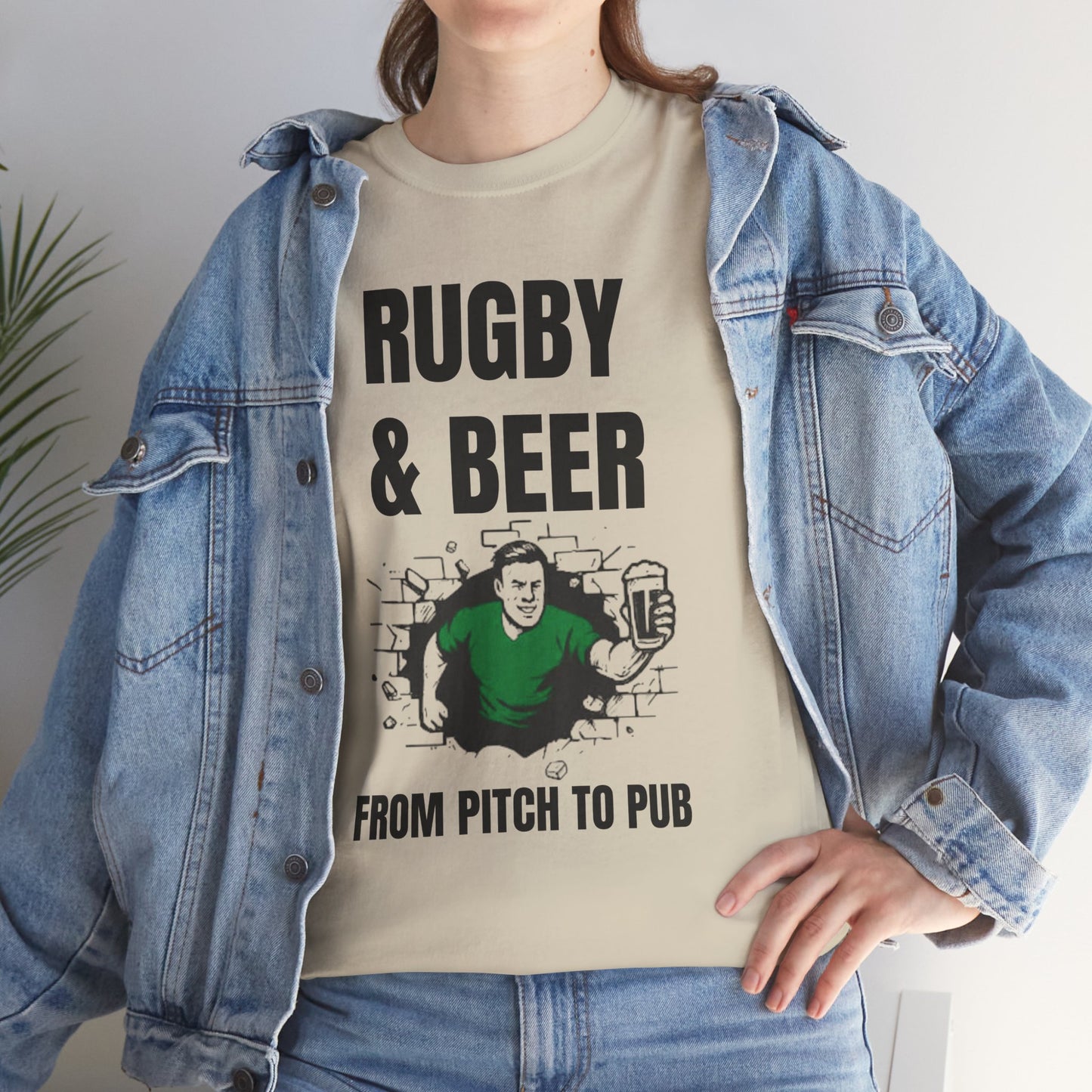 T-shirt Rugby et bière – Du terrain au pub | T-shirt des supporters irlandais de rugby
