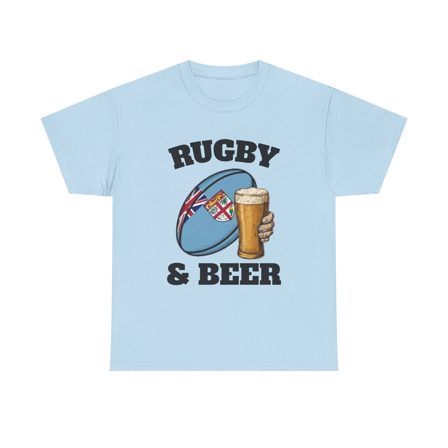 Rugby & Beer Fiji T-Shirt – Flying Fijians Rugby Fan Tee