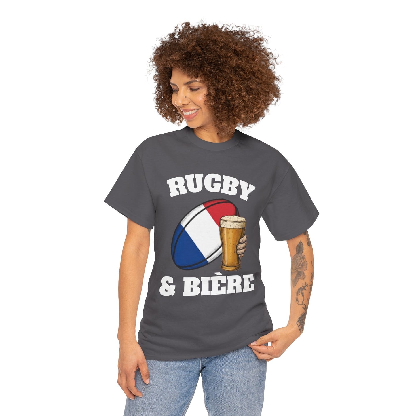 Rugby & Bière – T-shirt Supporter Rugby Français