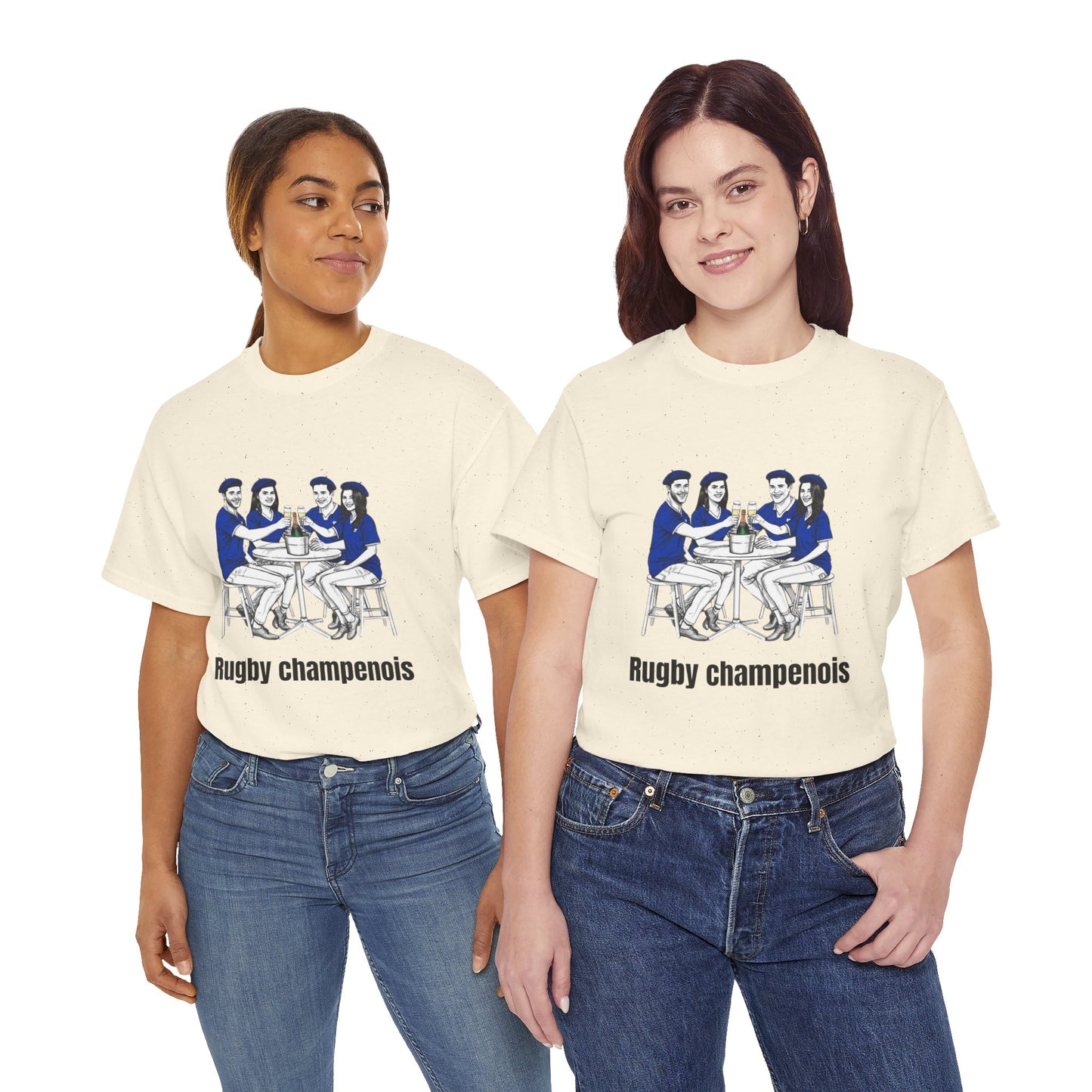 Champagne Rugby T-shirt - French Rubgy Fan Gift
