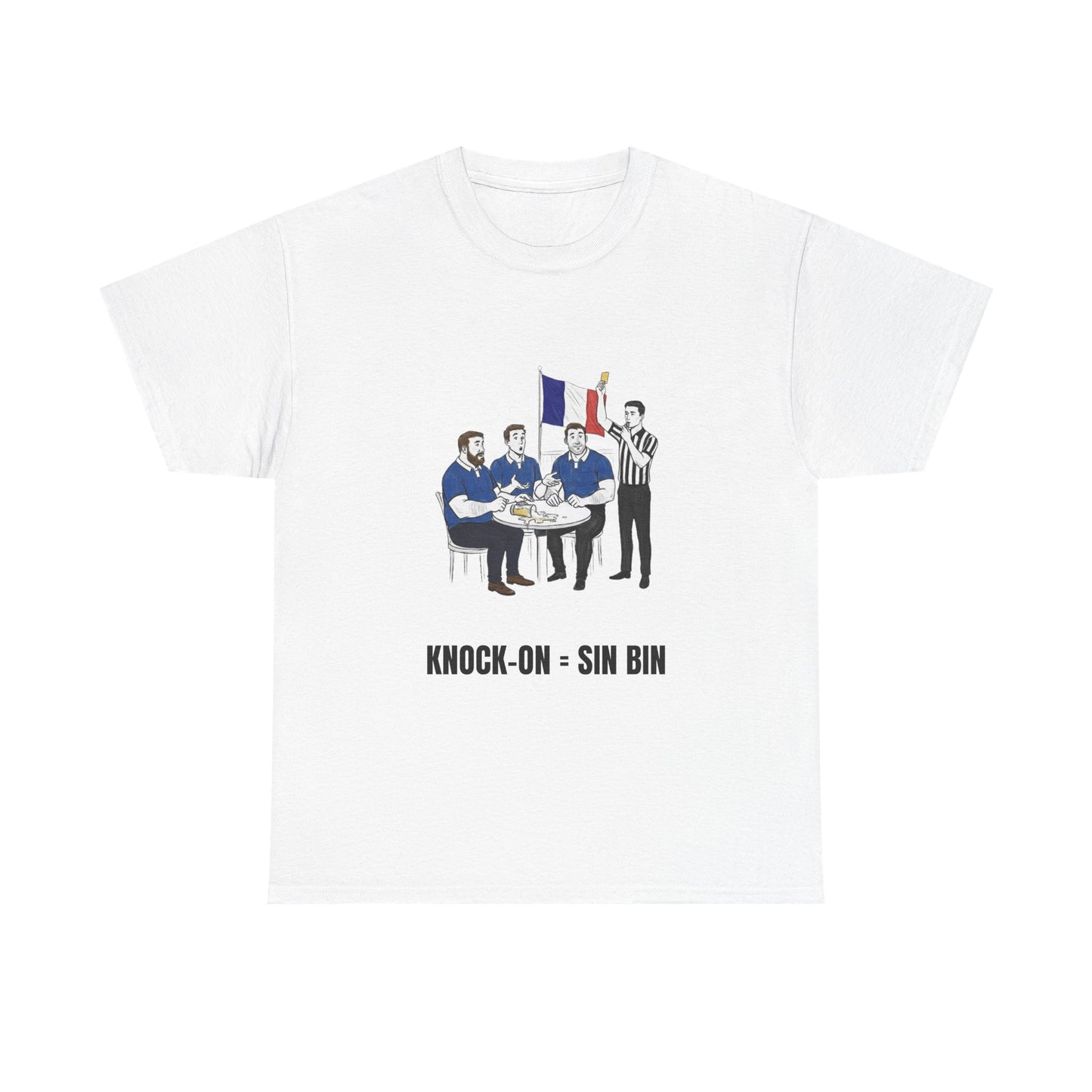 T-shirt rugby et bière français – Carton jaune renversé | T-shirt umoristica per tifosi di rugby