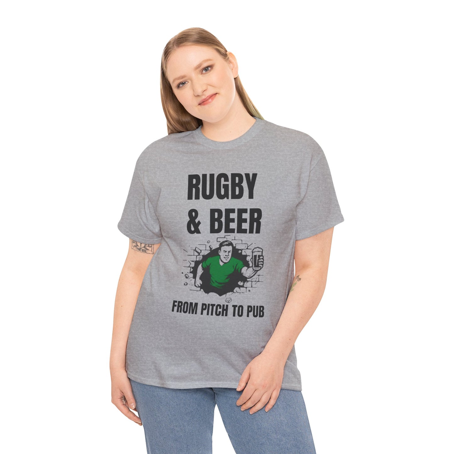 T-shirt Rugby et bière – Du terrain au pub | T-shirt des supporters irlandais de rugby