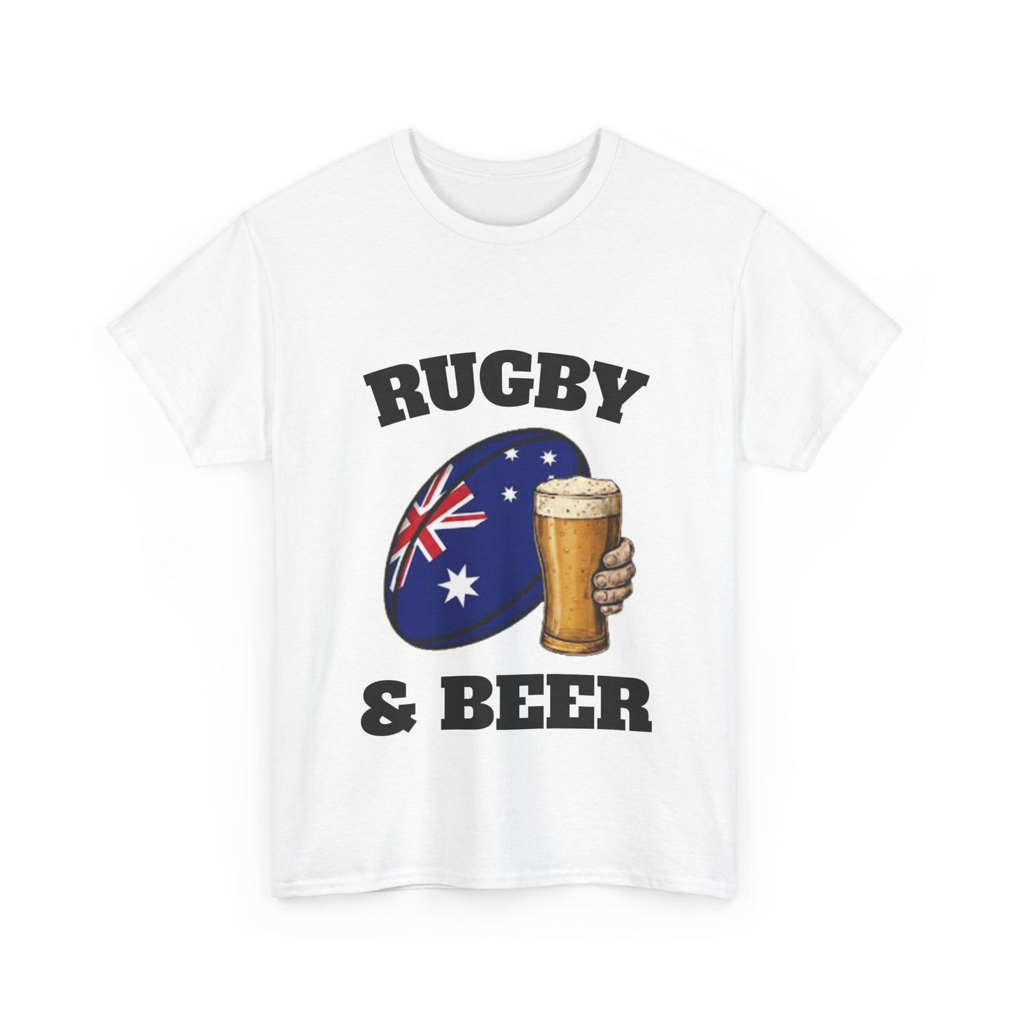 T-shirt Rugby & Beer Australia – T-shirt pour les fans de rugby des Wallabies